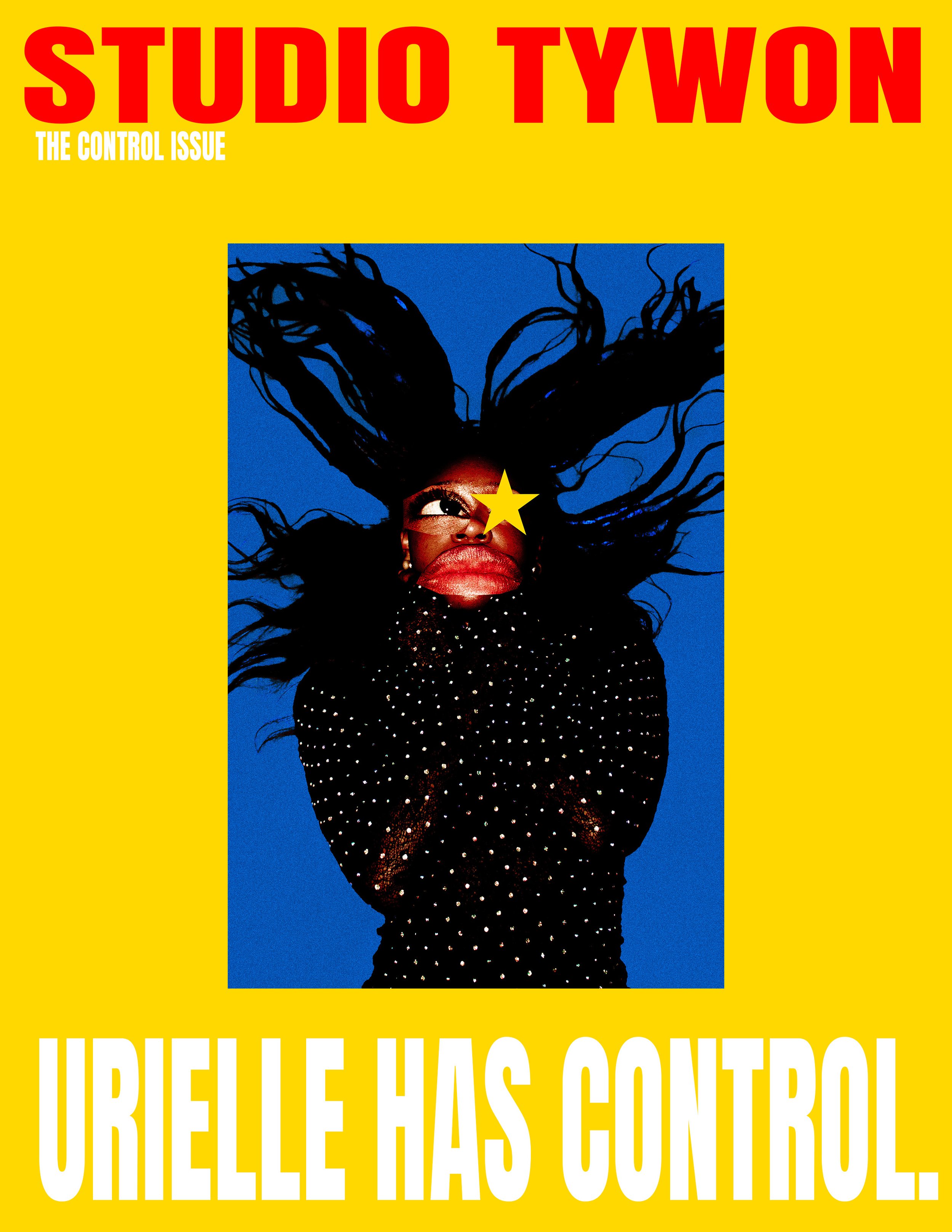 Studio Tywon cover art featuring a Black woman with flowing hair, a yellow star over her face, and the text “The Control Issue” and “Strutelle Has Control.”