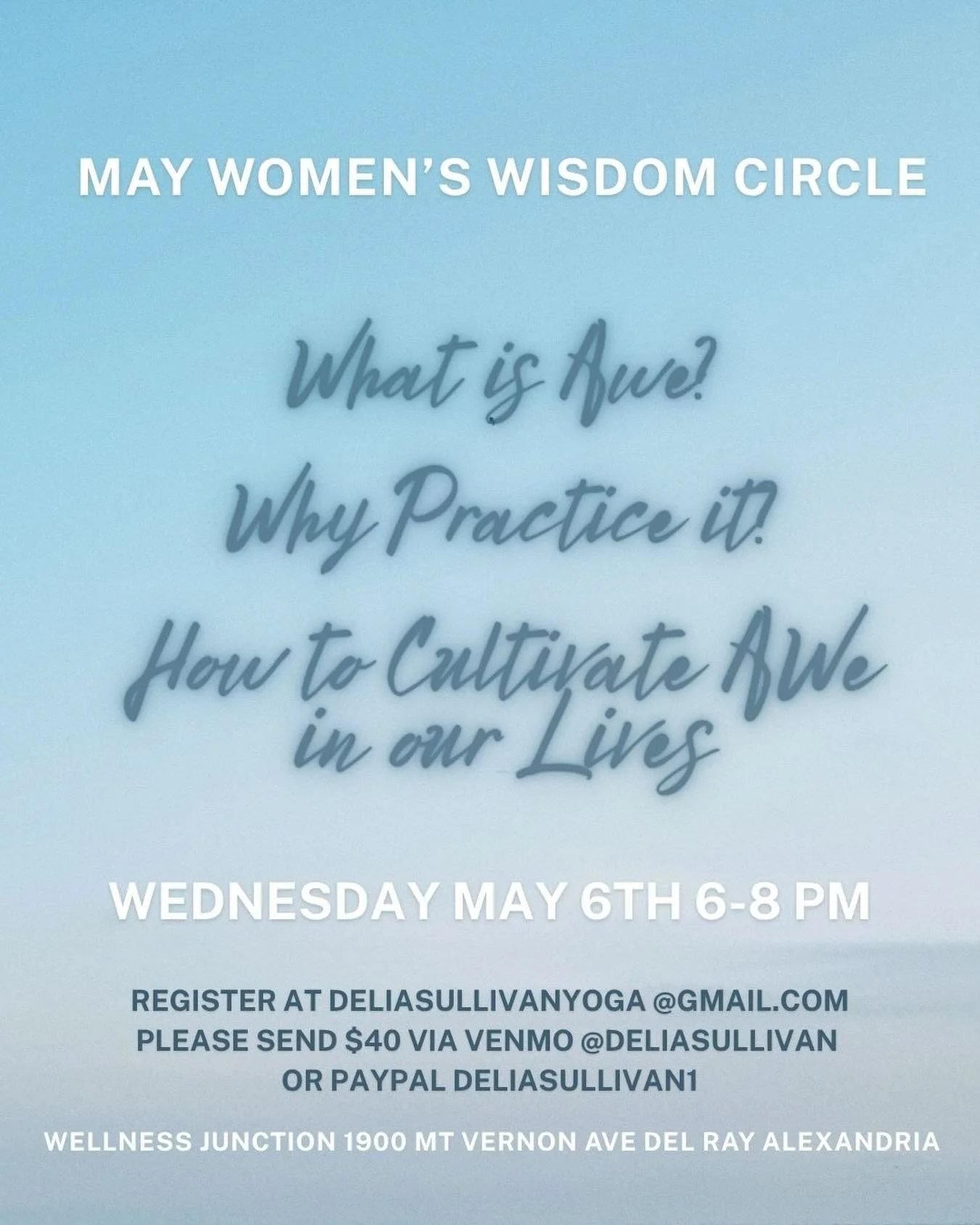 Awe is that quiet, breathtaking moment when something larger than you,-
beauty, love, nature, life itself, softens the edges of your thinking mind and invites you simply to feel. 💫
 
Link in bio to register💫
#awe #womenswisdomcirclealxva #connectio