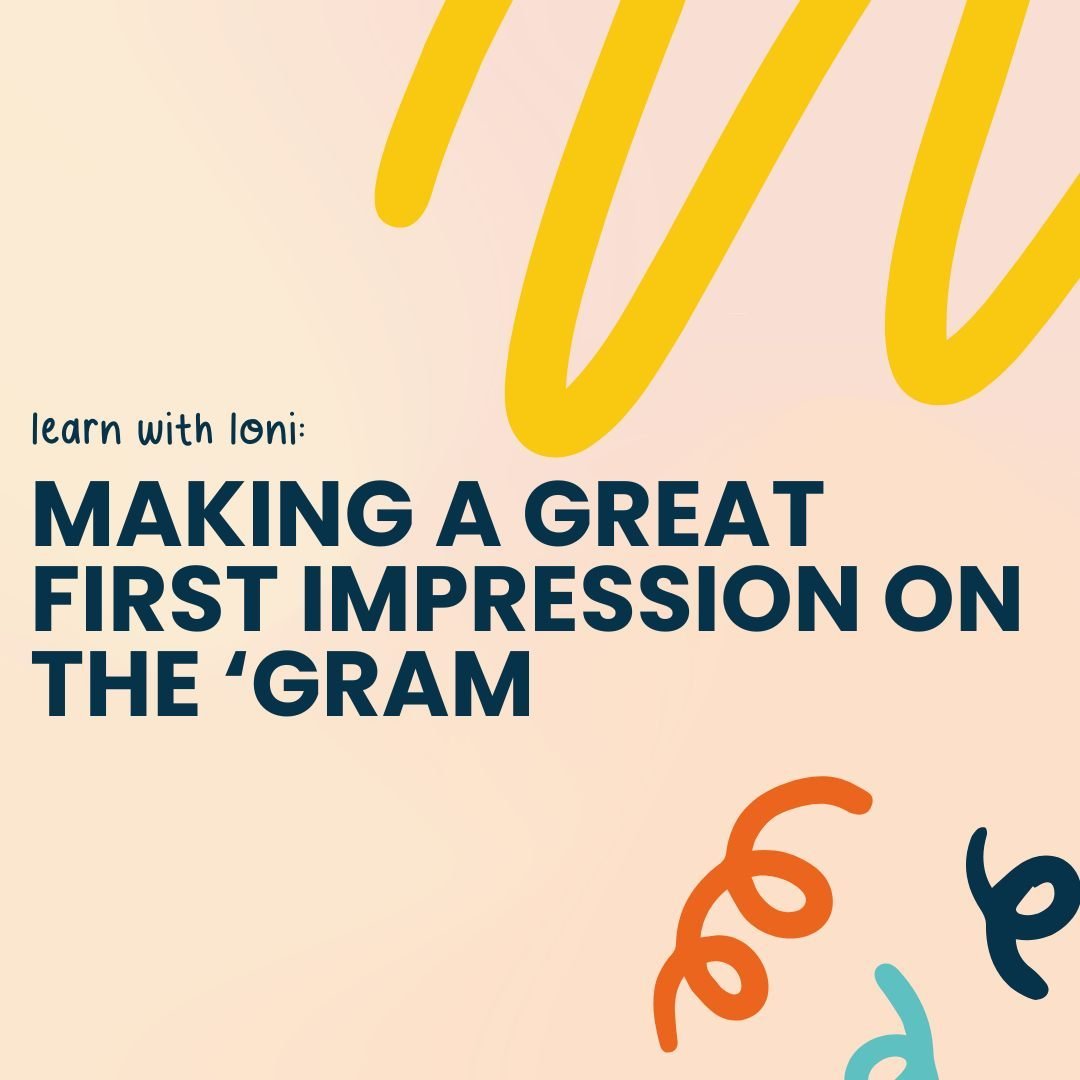 First impressions count! So, this week's learn with loni is all about the pinned posts on our Instagram grids.

And before you panic, it's probably posts that you already have shared somewhere before! You can just go to them, tweak the copy if needed