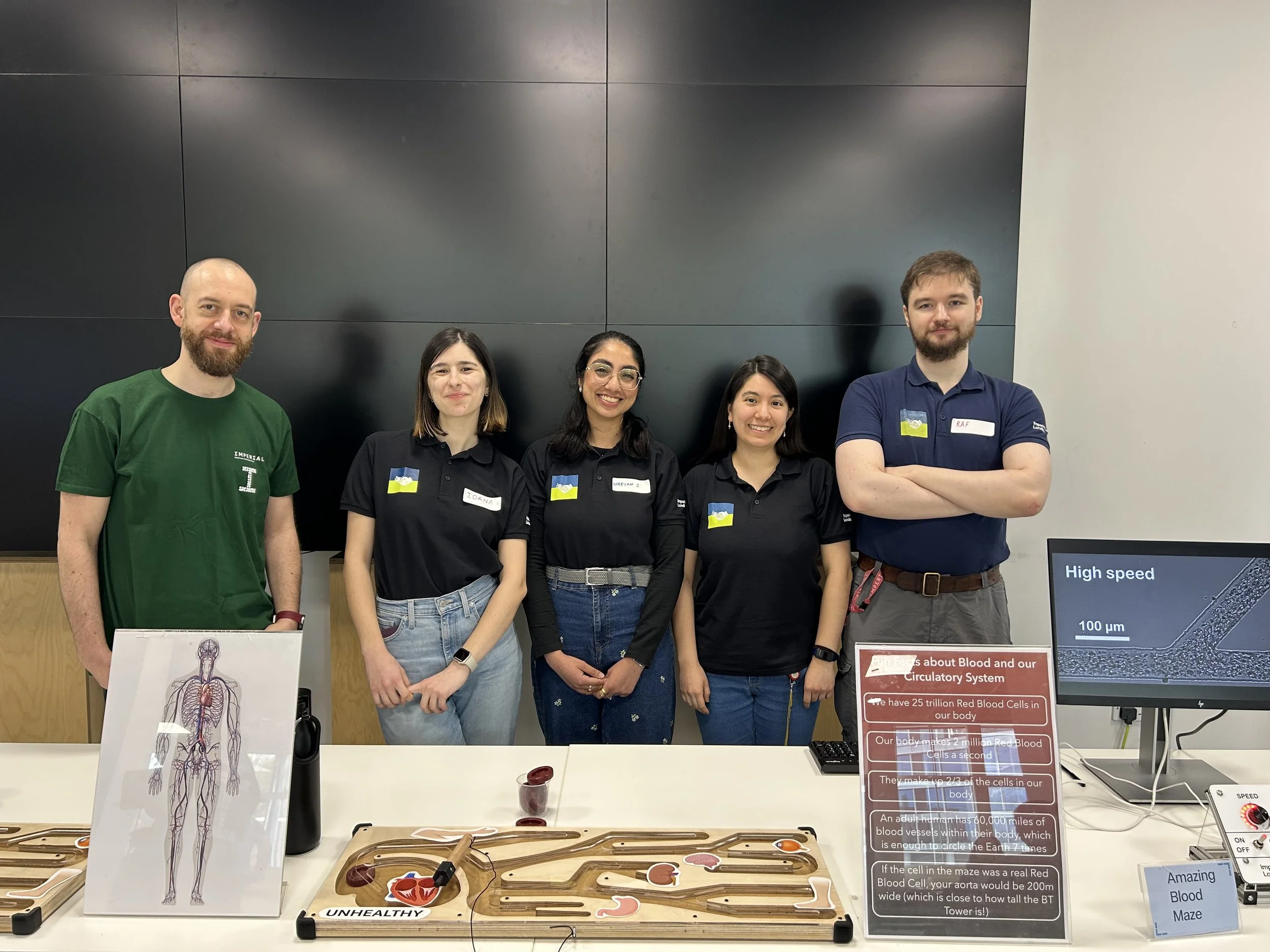 Outreach for local communities at the White City Discovery Day and Great Exhibition Road Festival, teaching children about the role of blood flow!