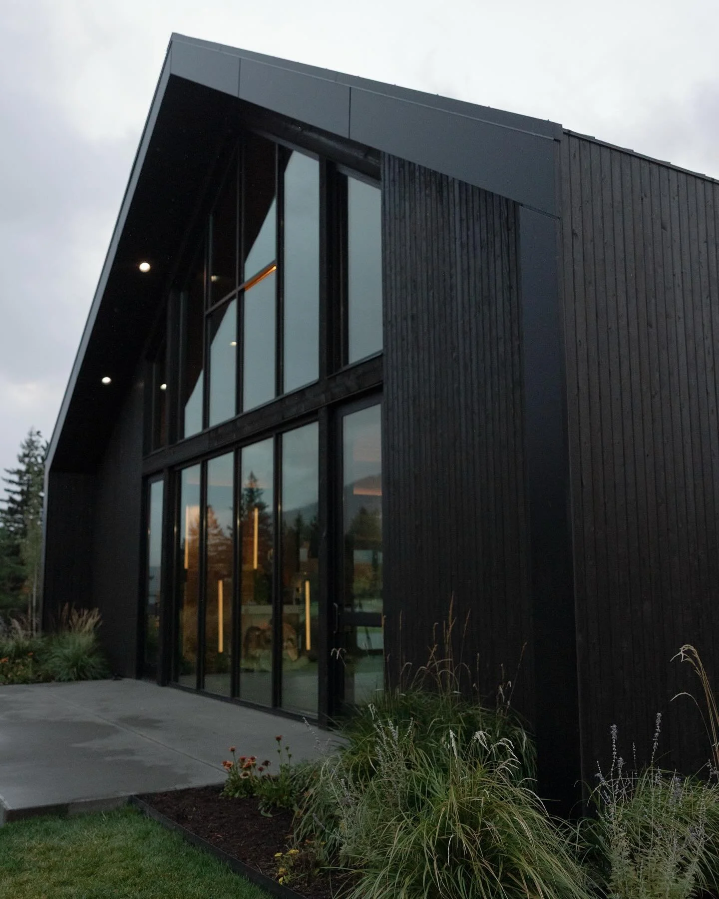 We haven&rsquo;t named the building yet. The time will come. In the meantime, here is a photo of the south gabled end, taken in the late afternoon on a moody October day.