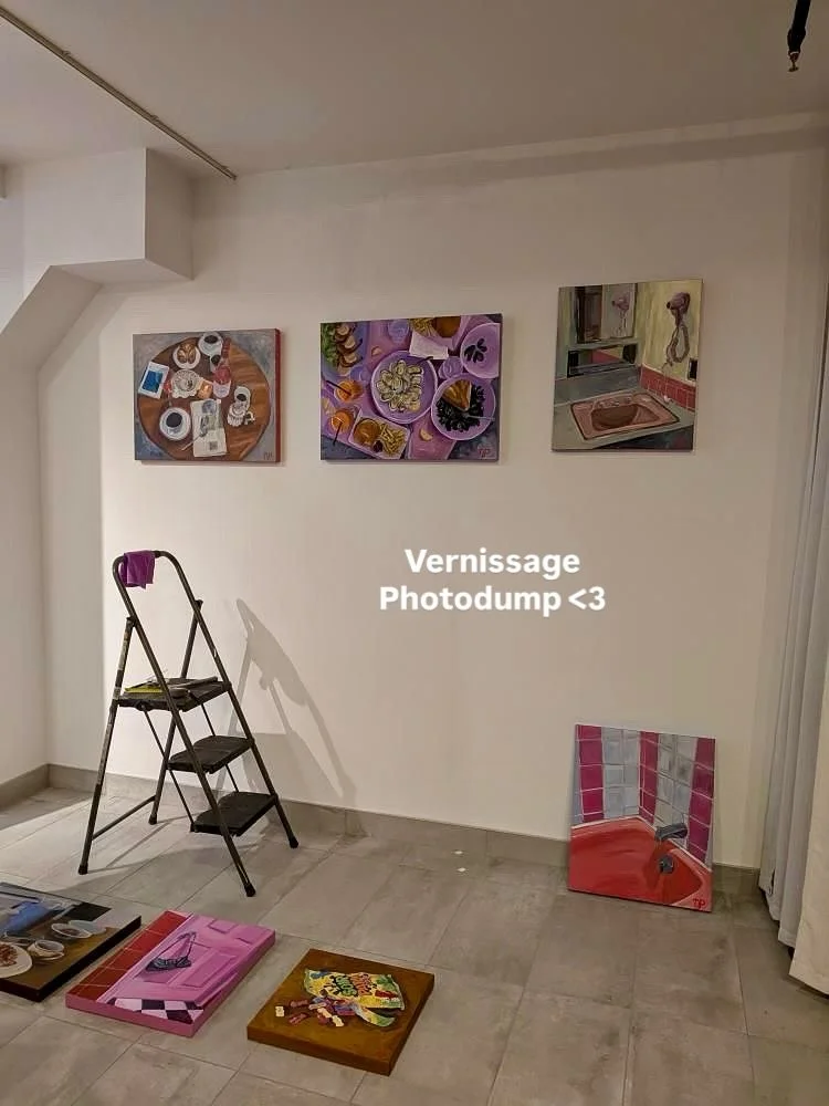 Little vernissage photodump 🥺❤️
Not much to say but THANK YOU. It was a big privilege to be able to show my art in front of so many of you all 🥰 

Psst! Part of the original work you saw that night is now available for acquisition! Feel free to DM 