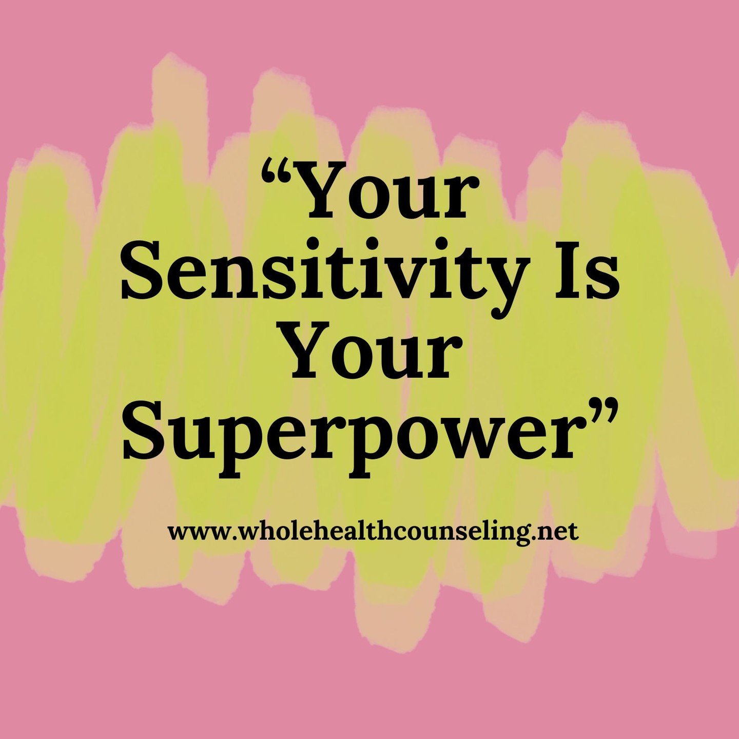 Your sensitivity allows you to connect deeply, feel intensely, and love wholeheartedly. Embrace it. 🌟What's one way you have used your sensitivity for good?
#HSPStrength #Neurodiversity #WholeHealthCounseling #HSP #sensitivityisasuperpower