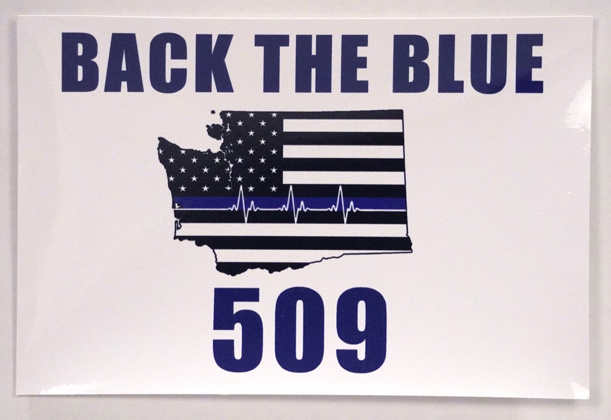 Back The Blue Sticker