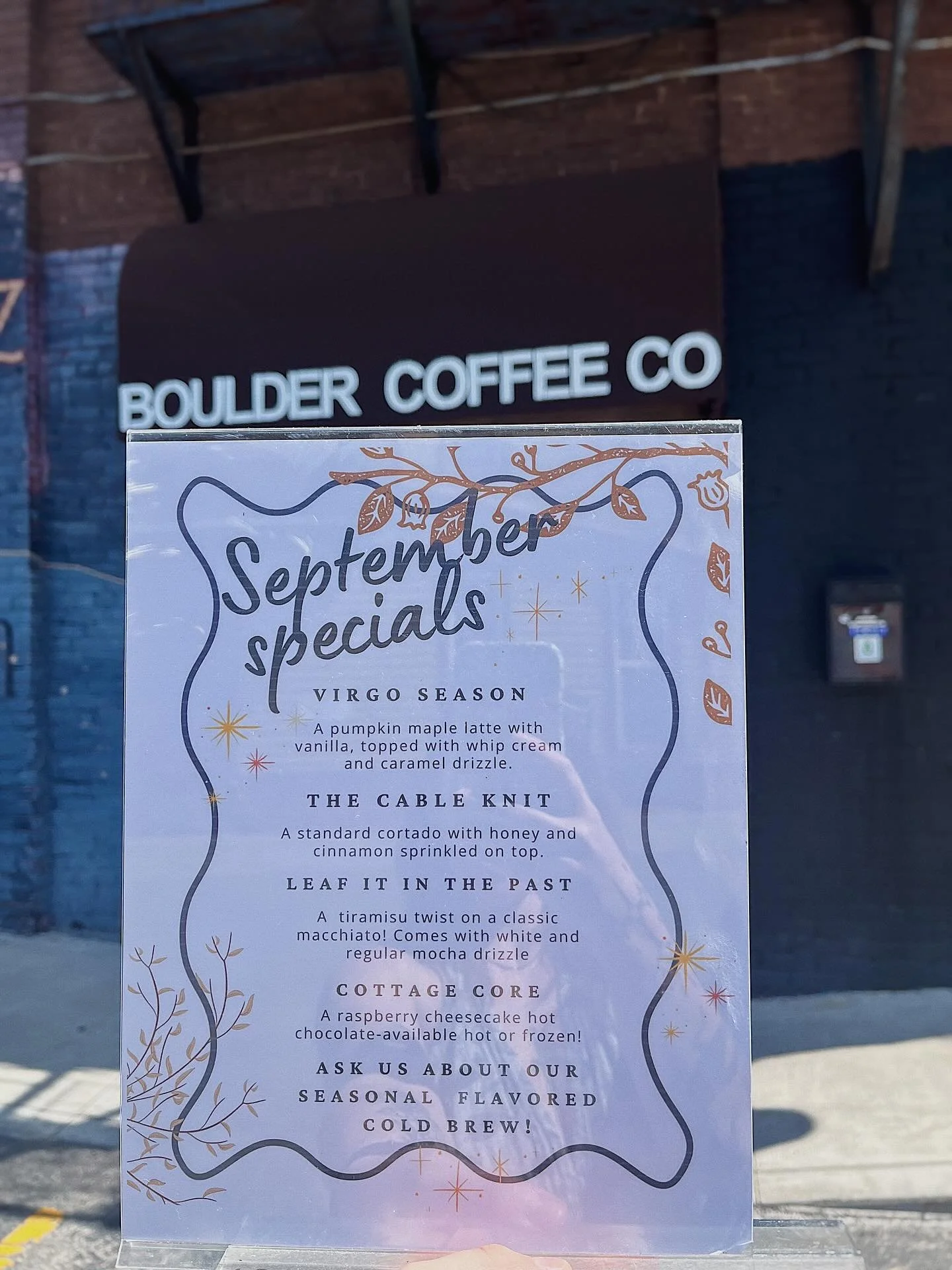 🆕🆕🆕 things happening here at Boulder!
New awning, new specials, and a new Coffee for a Cause drink.
We are so blessed to have been able to support @490farmers this summer, and heading into September we are excited to donate $1 from every Coffee fo