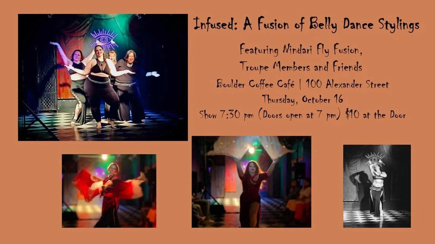 Tomorrow we have a 🆕🆕🆕🆕🆕 event here at the shop.
Doors open at 7 tomorrow for our friend at Ryl Belly Dancing👀
Help us welcome an infused belly dancing show full of style, elegance, and music so good you’ll want to get up and dance too.
$