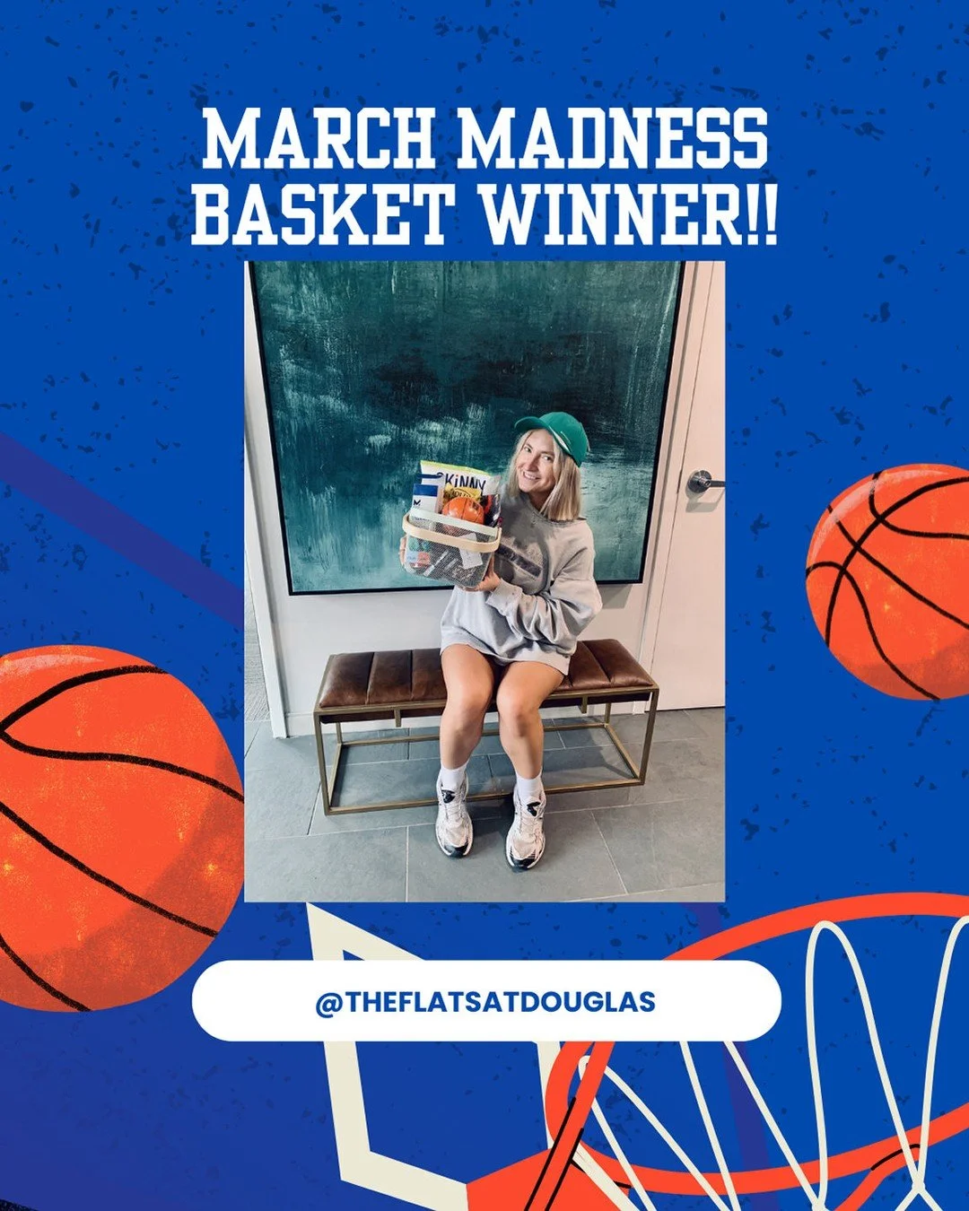 Thank you to everyone who liked and commented in our March Madness giveaway! Peyton is our winner! Congrats Peyton! Enjoy your goodies! 🏀
Didn't win this time? Don't worry! Be sure to keep your eye on our social media and resident emails for upcomin