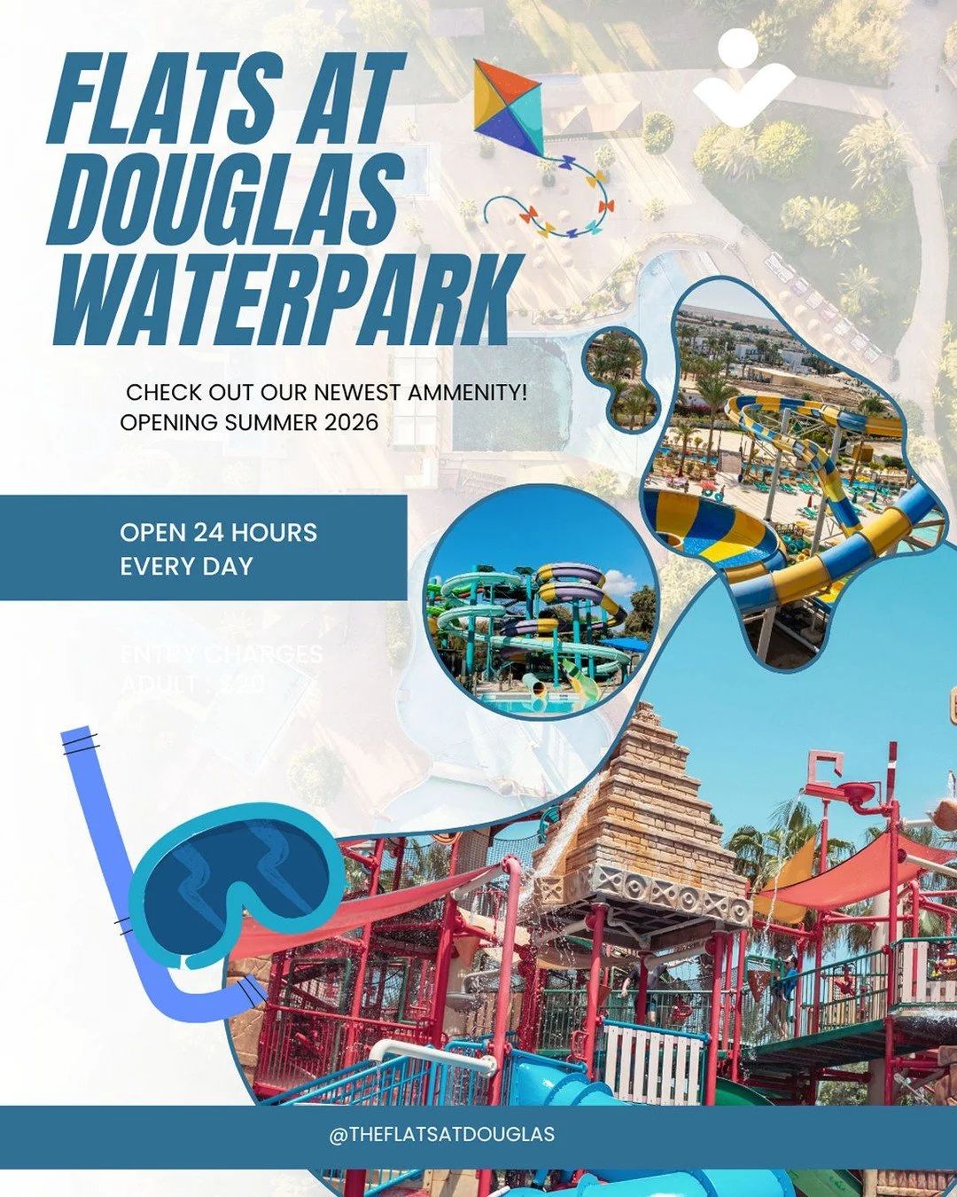 🚨Hey Residents!!🚨
We're excited to officially introduce our newest amenity...
💧The Flats at Douglas Waterpark💧
Opening Summer 2026!
✔️Resort-style slides
✔️Splash Pads
✔️24-hour access

Who's ready to make a splash? 🌊

...okay okay 😂we couldn't