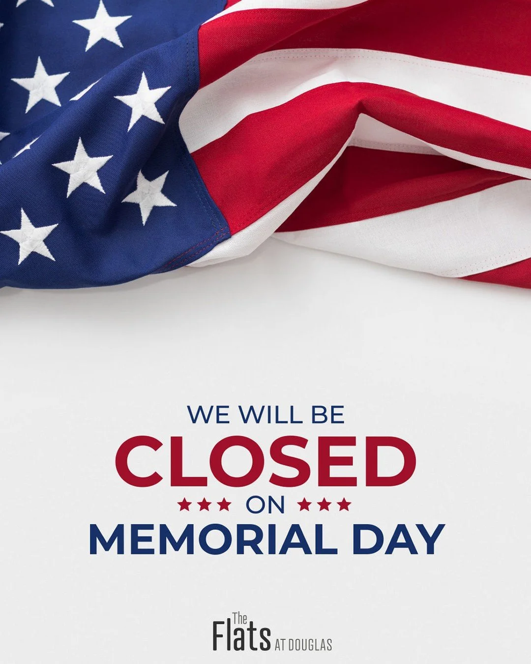 Hey Residents- Our office will be closed  Monday, May 25th in observance of Memorial Day. Thank you to all who have served, and we wish everyone a happy and safe holiday! ❤️🤍💙