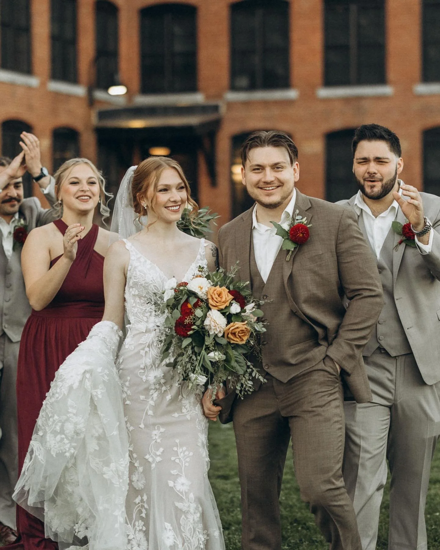 Walking into the weekend like 😍

.
.
.
.

Photographer: @allstar_weddings 
Videographer: @allstar_weddings 
Catering: @celebrationsnh 
Bartending: @in_the_mix_nh 
Photo Booth: @nephotobooth 
Florist: @countrysidefloristnh 

#justmarrıed #manchestern