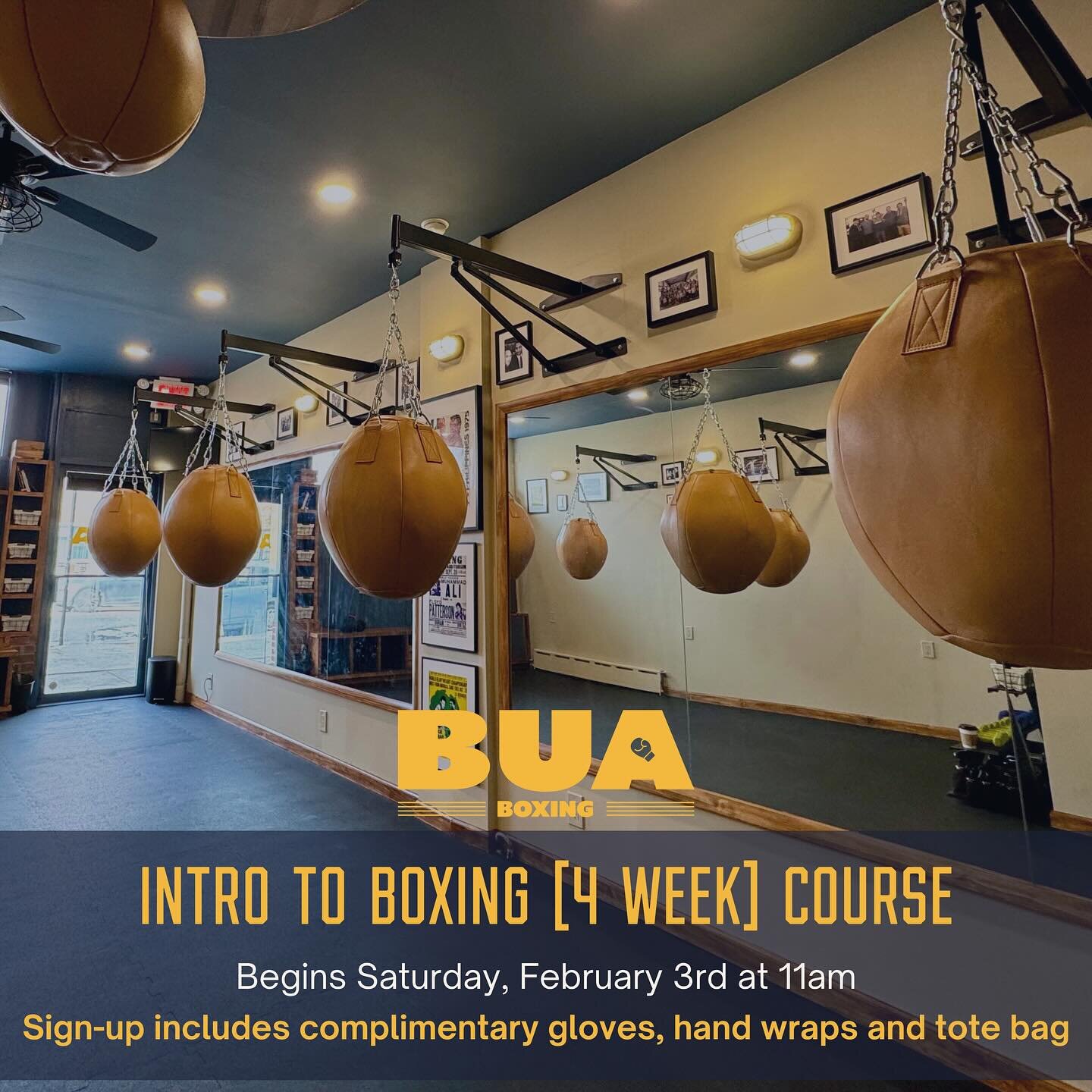 There&rsquo;s still time to join our Intro to Boxing course which begins this Saturday! 🥊

This course is ideal for beginners, as it will set you up to learn the basics, and more! Things like proper stance, footwork, basic punches, defensive techniq