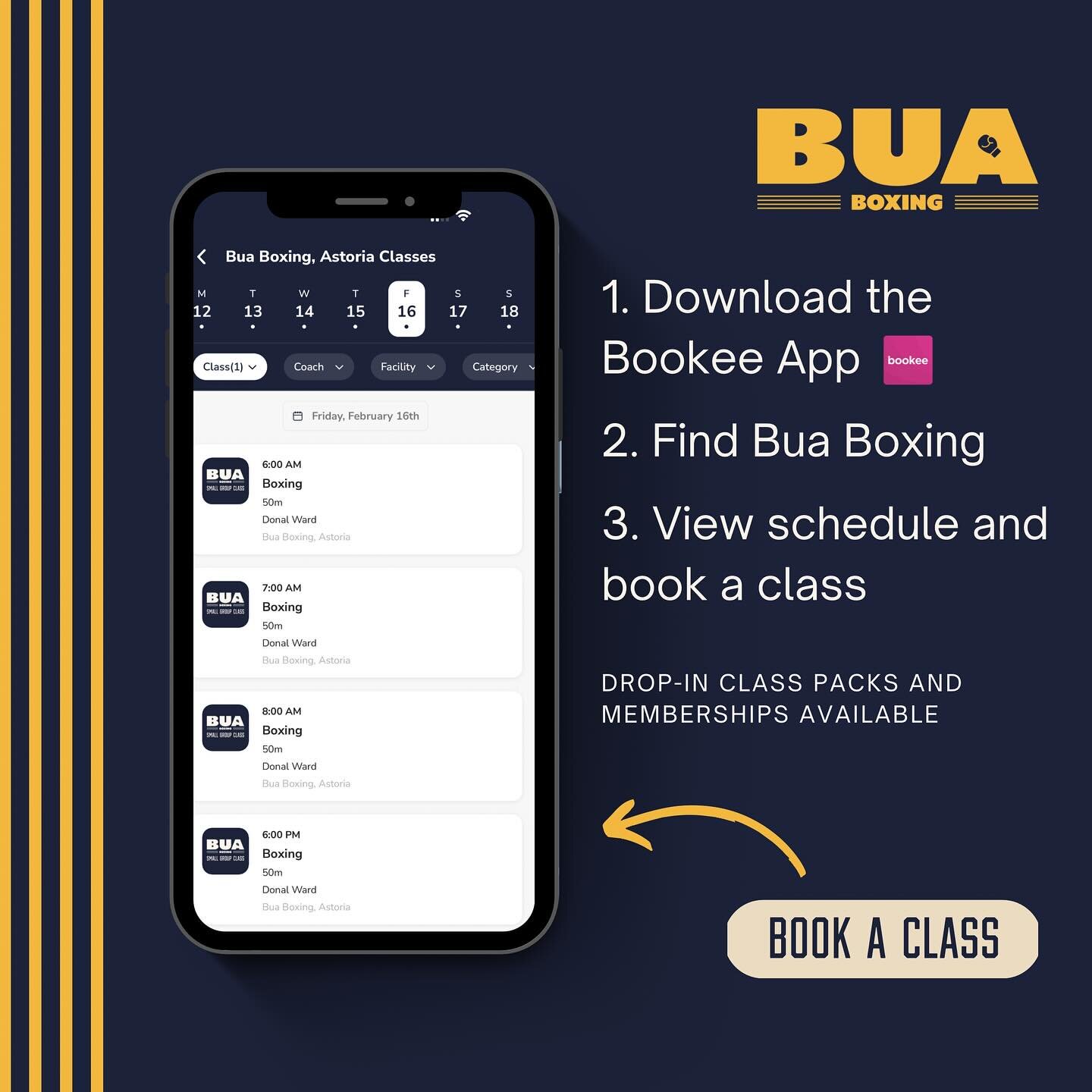 Did you know? You can view the @buaboxing class schedule, personal training availability, and book - all through the @bookeeapp in just a few clicks!📲🥊

________________________
#astoria #boxing #workout #fitness #fit #boxfit #app