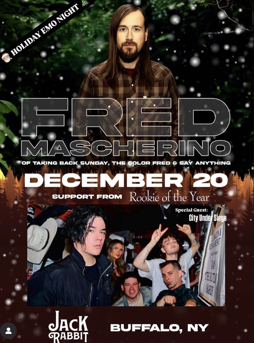 Emo Night w/ Rookie of the Year & Fred Mascherino of Taking Back Sunday 