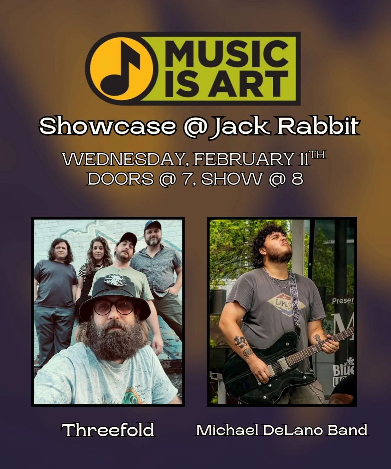 Music Is Art Happy Hour w/ Threefold &amp; Michael Delano Band