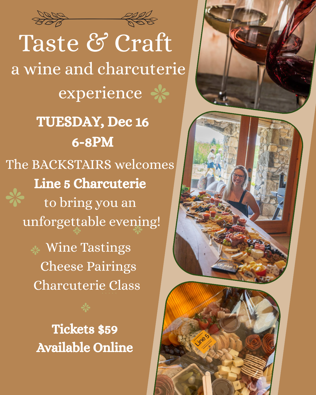 Taste & Craft: a wine and charcuterie experience