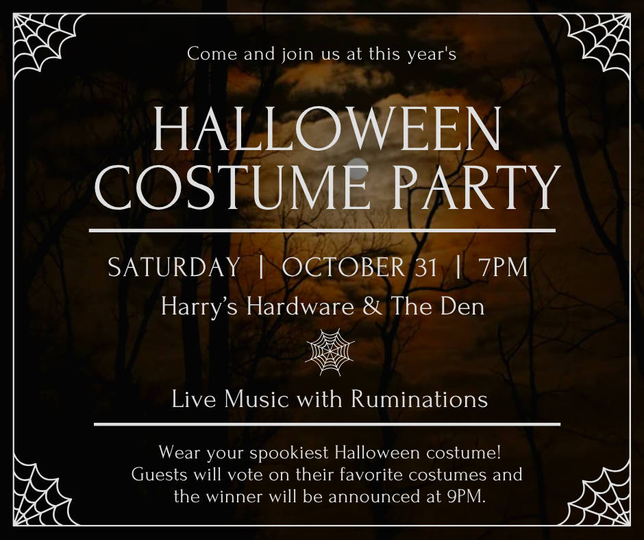 Halloween Costume Party with Live Music from the Ruminations!