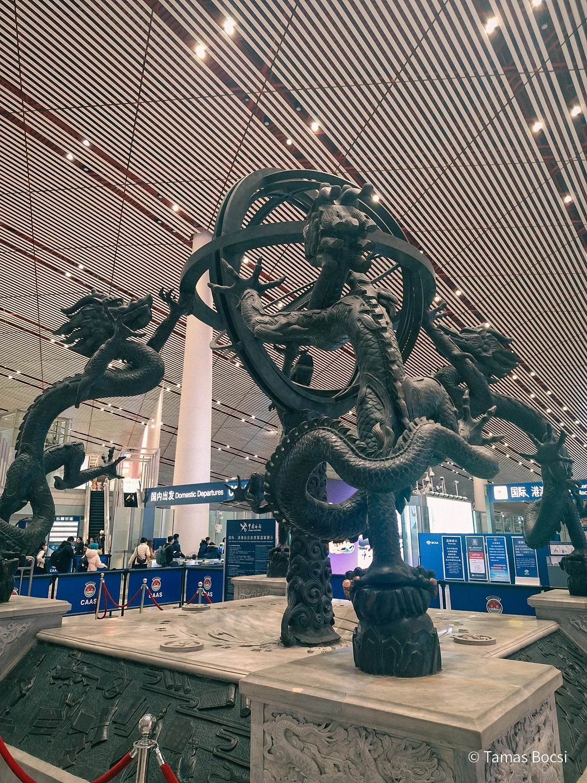 Sculpture at Beijing Capital International Airport