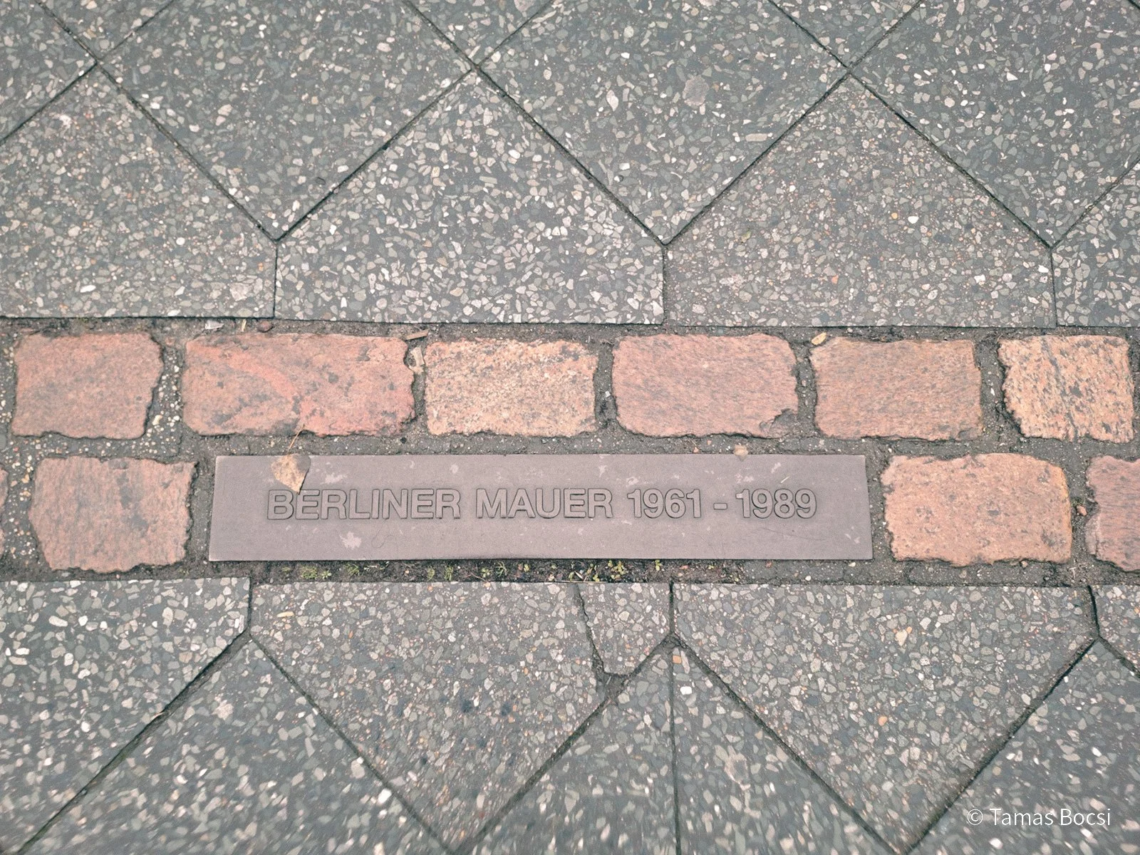 Line of the Berlin Wall