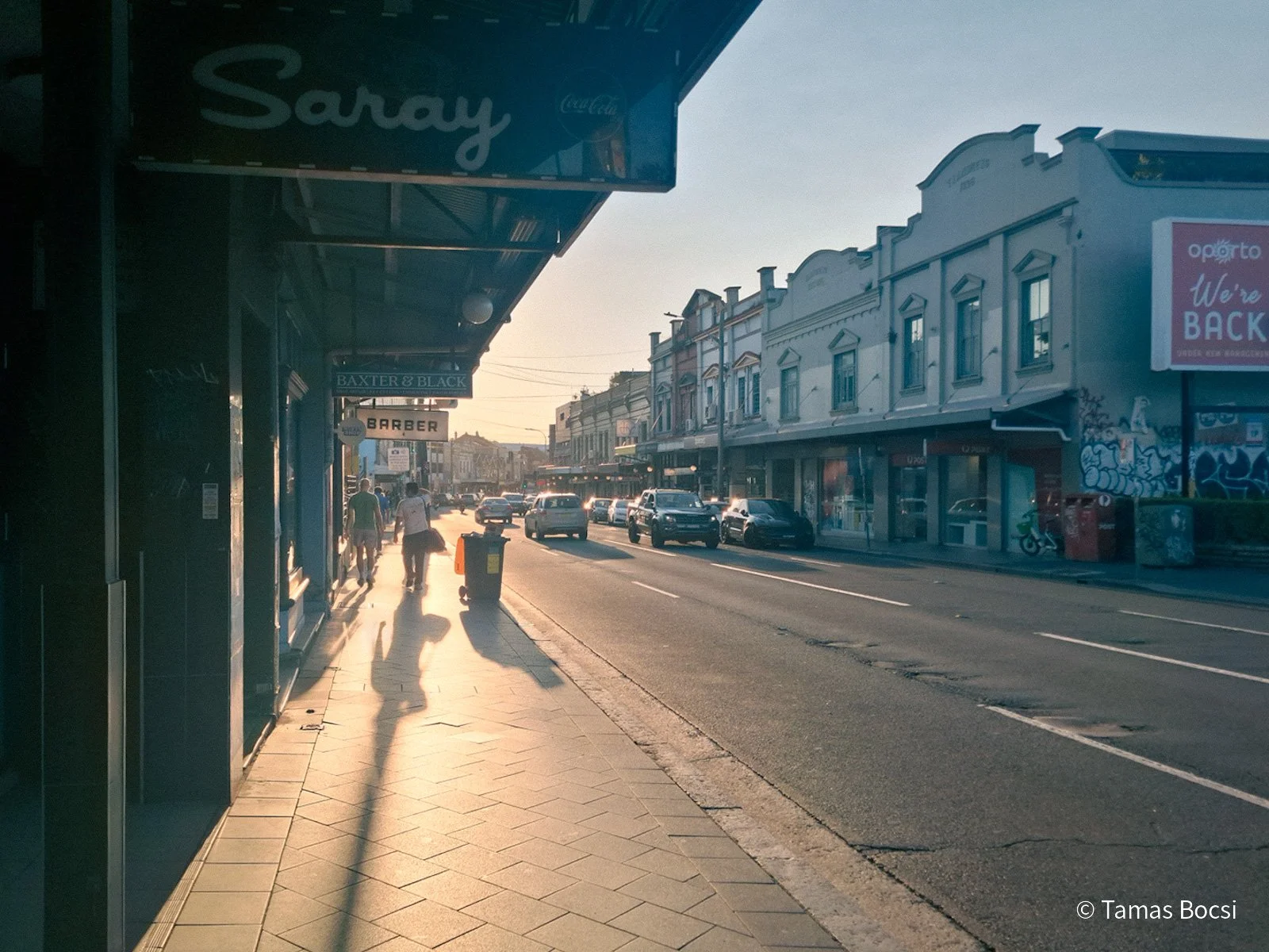 Street in Newtown - at sunset
