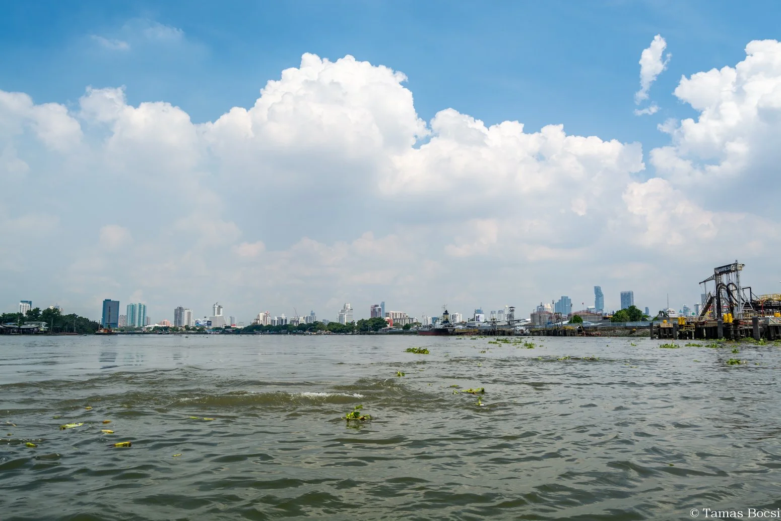 View on Bangkok from River