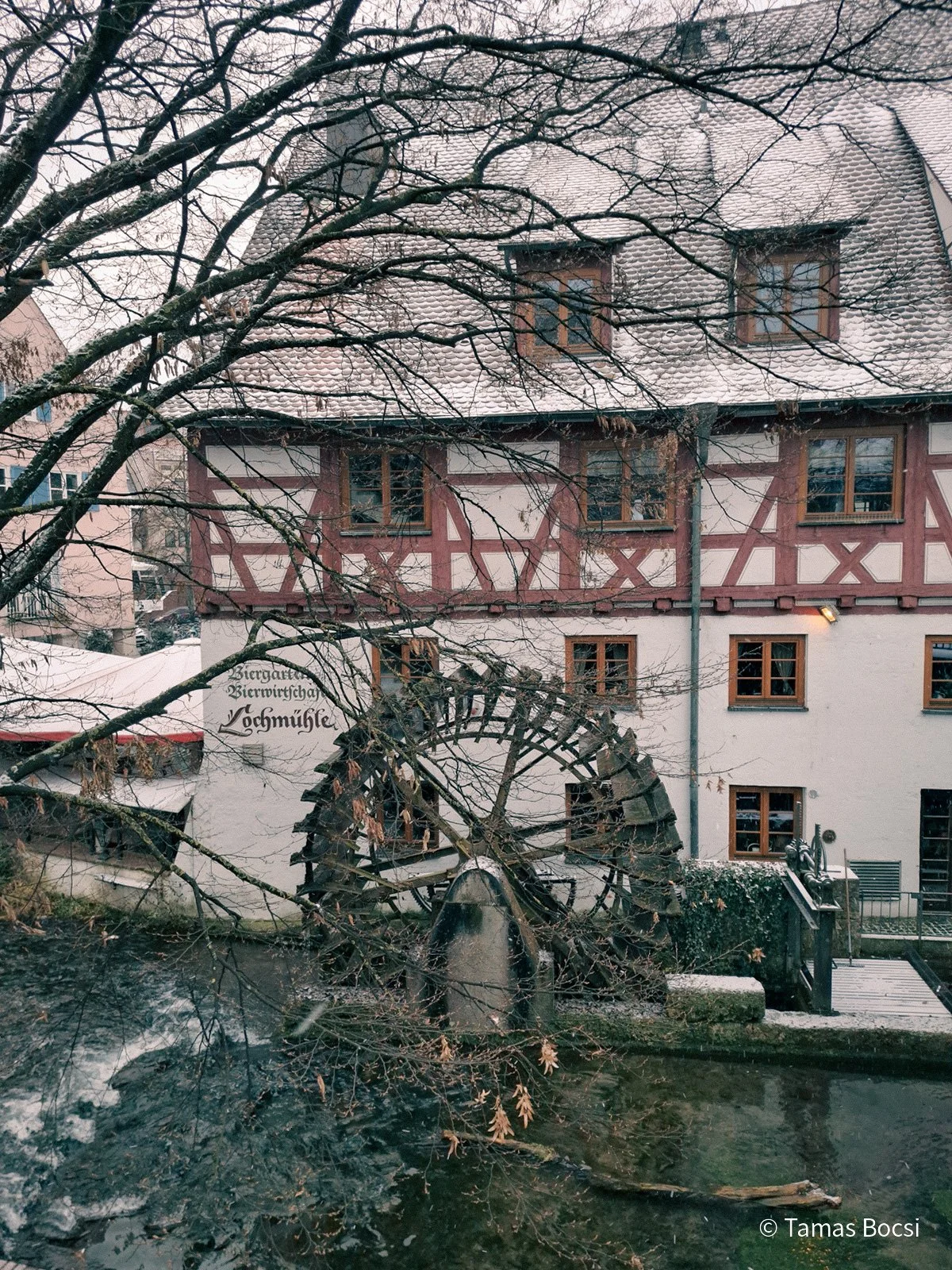Old watermill in Fisher Quarter in Ulm