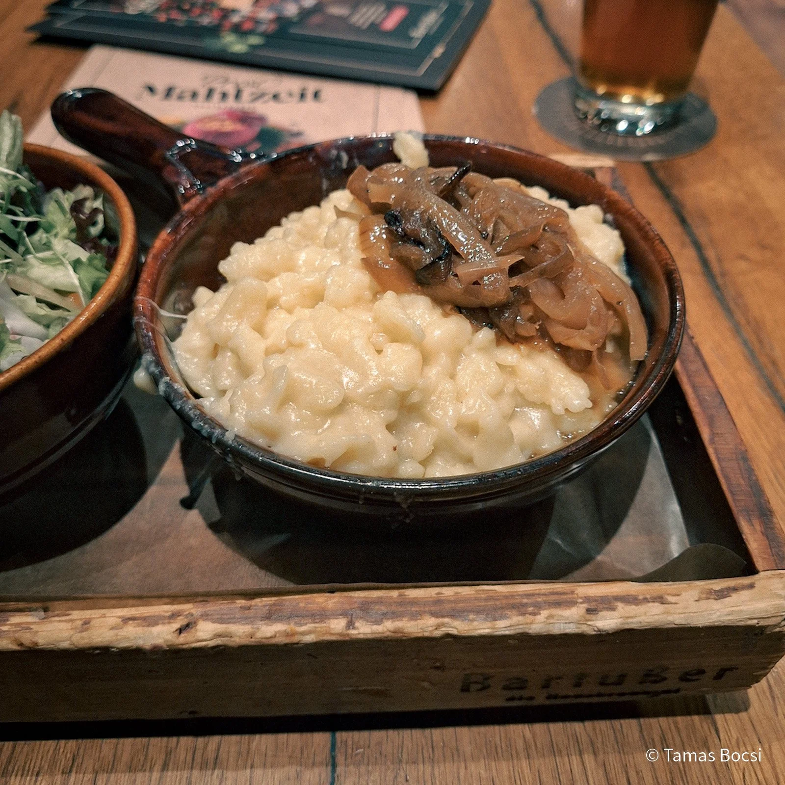 Käsespätzle in Barfüßer Hausbrauerei Ulm
