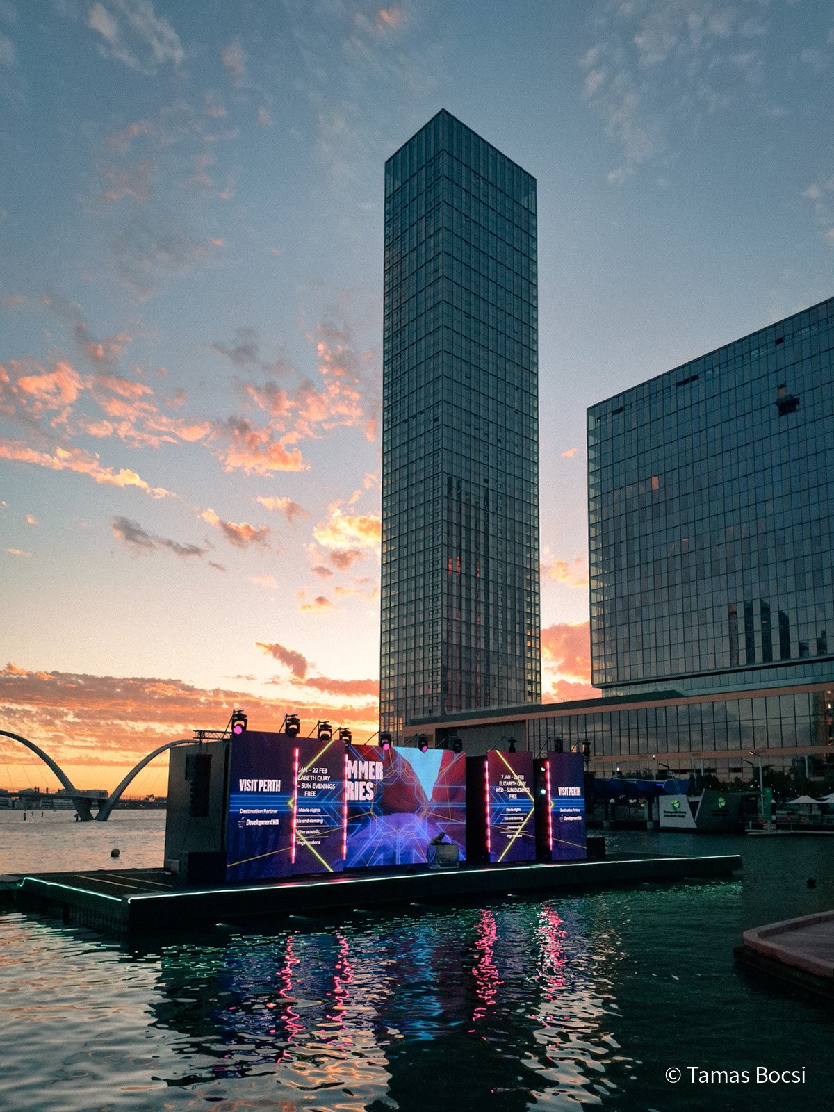 Elizabeth Quay - at sunset