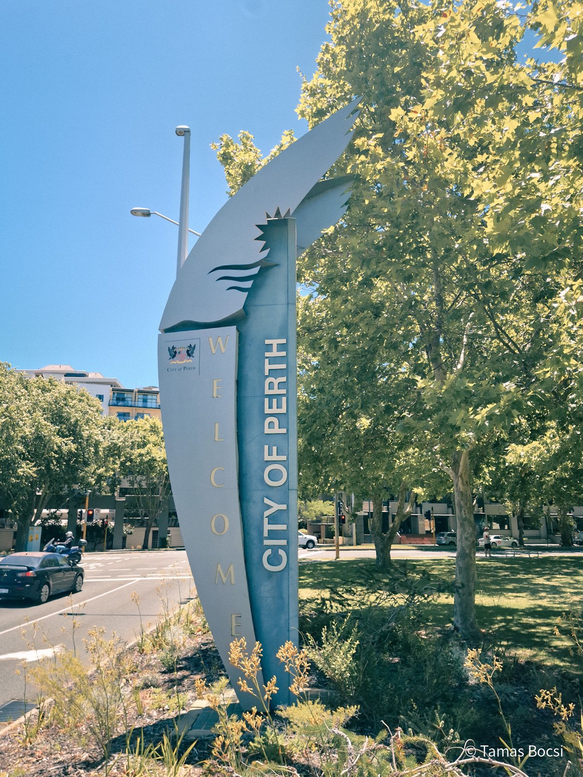Perth town sign