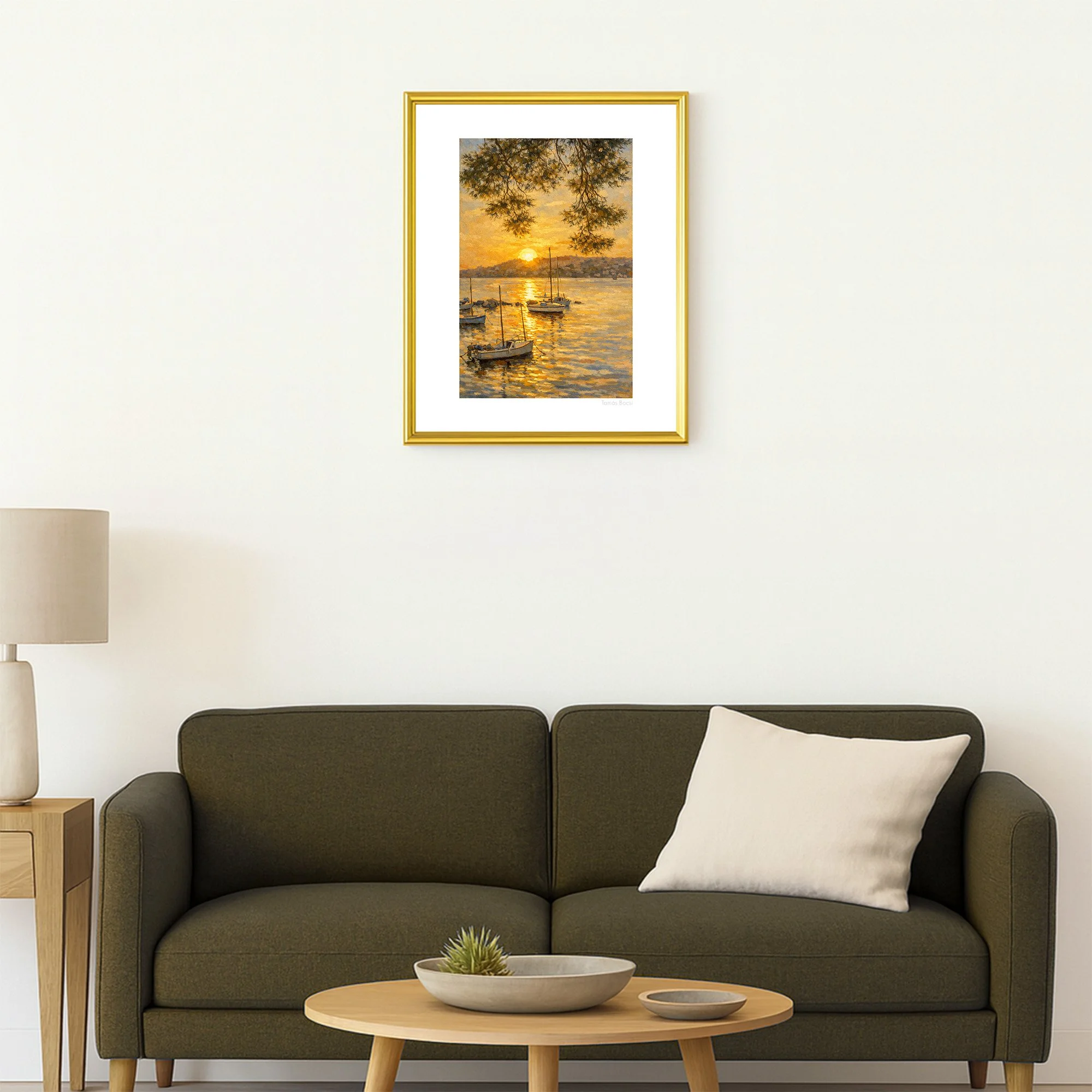 Cap dAntibes - Impressionist Golden Light - Living Room