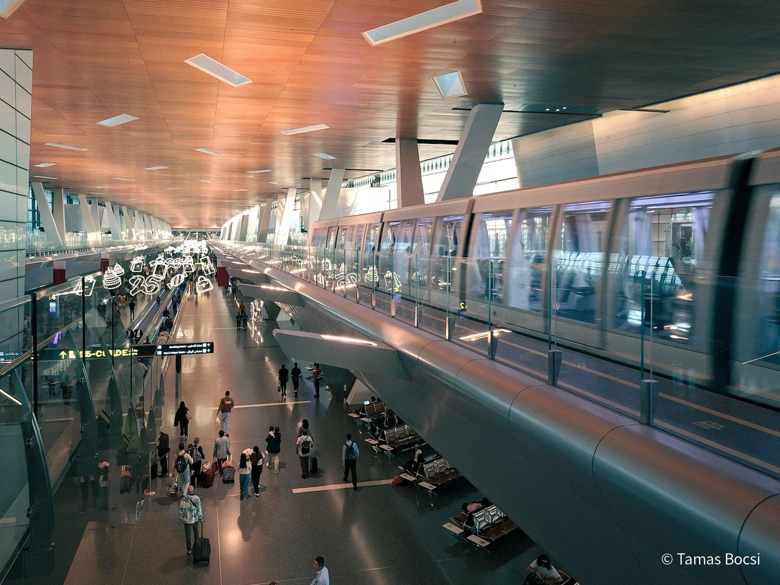 Skytrain in Doha Airport