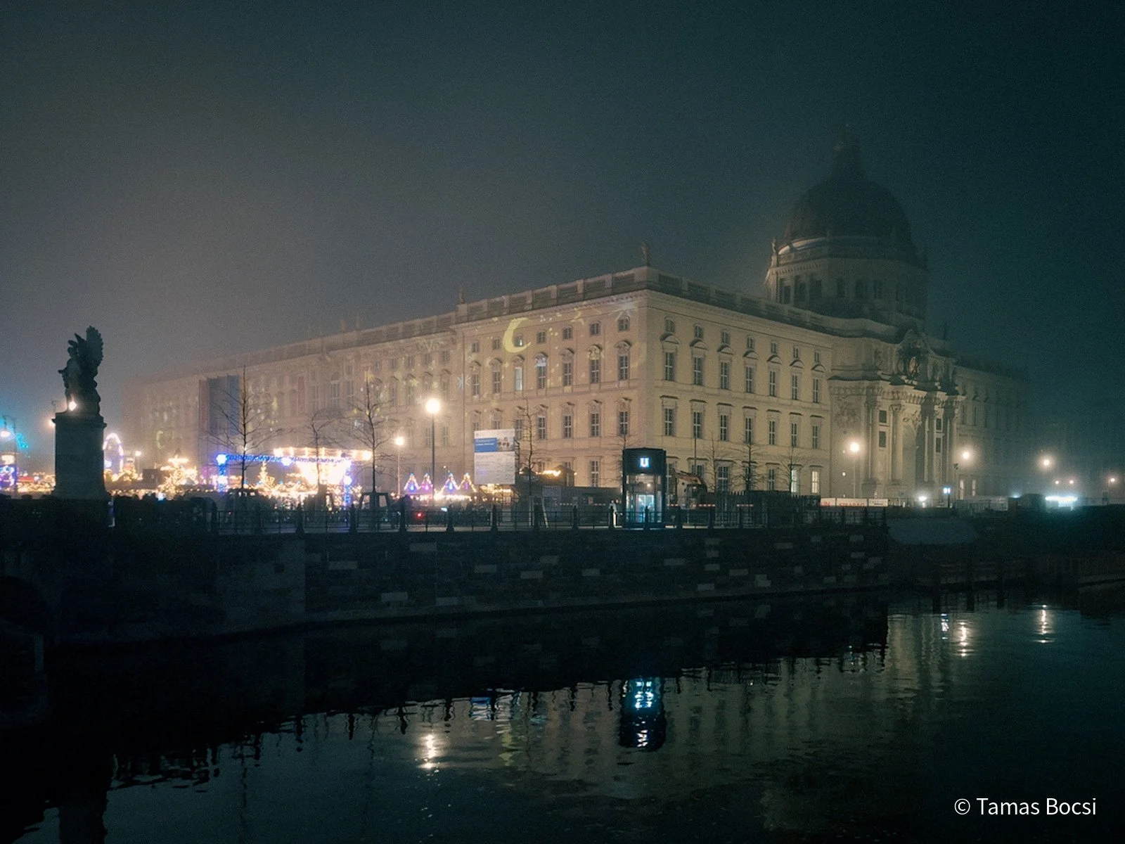 Berlin Castle - at foggy night