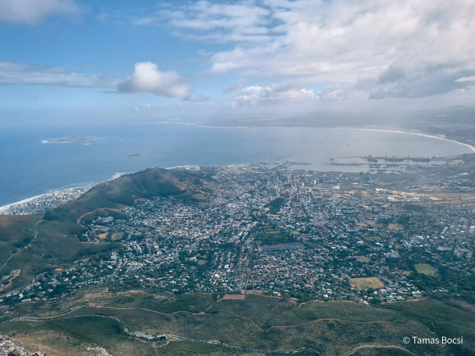 View on Cape Town from Table Mountain