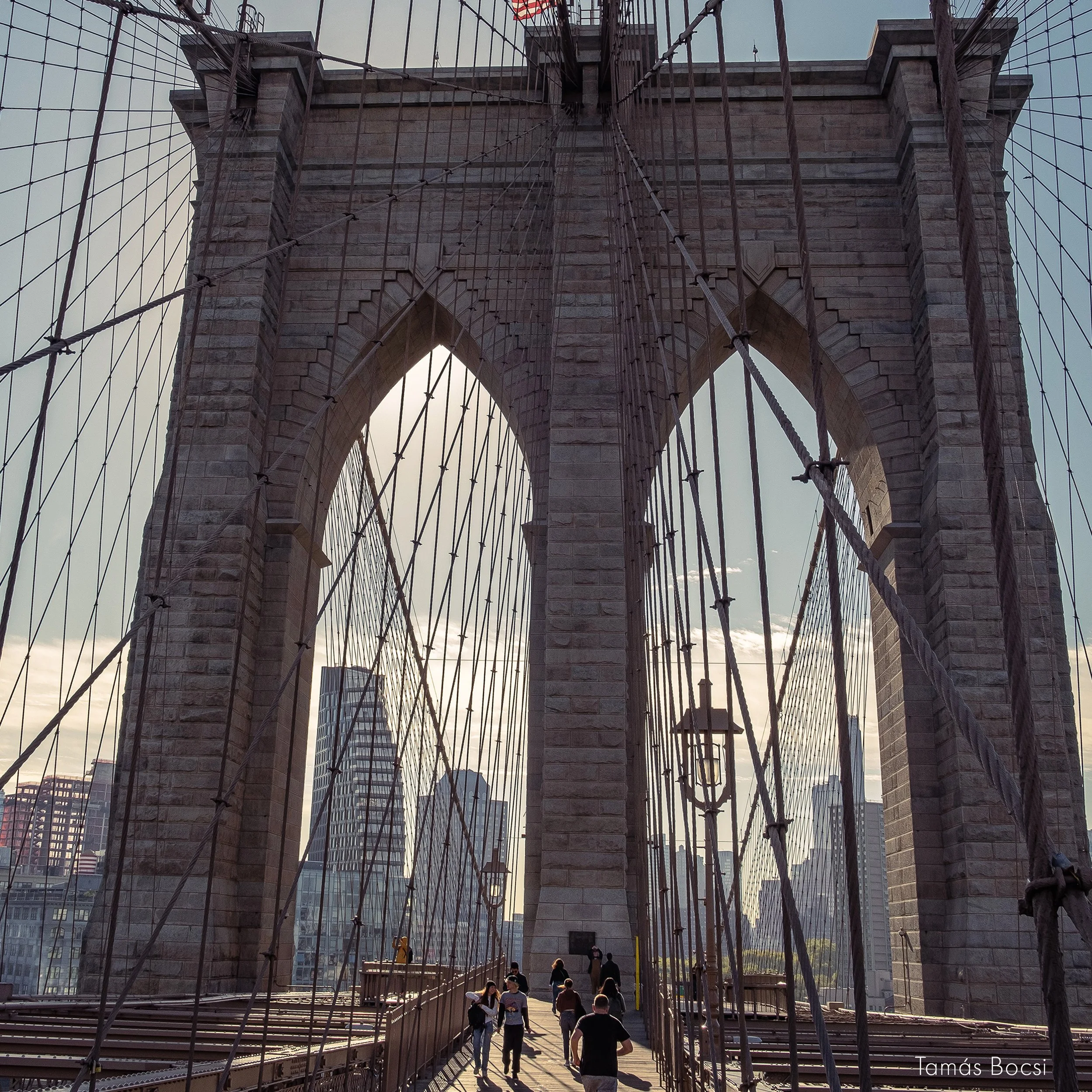 NYC Brooklyn Bridge - Closeup-detail