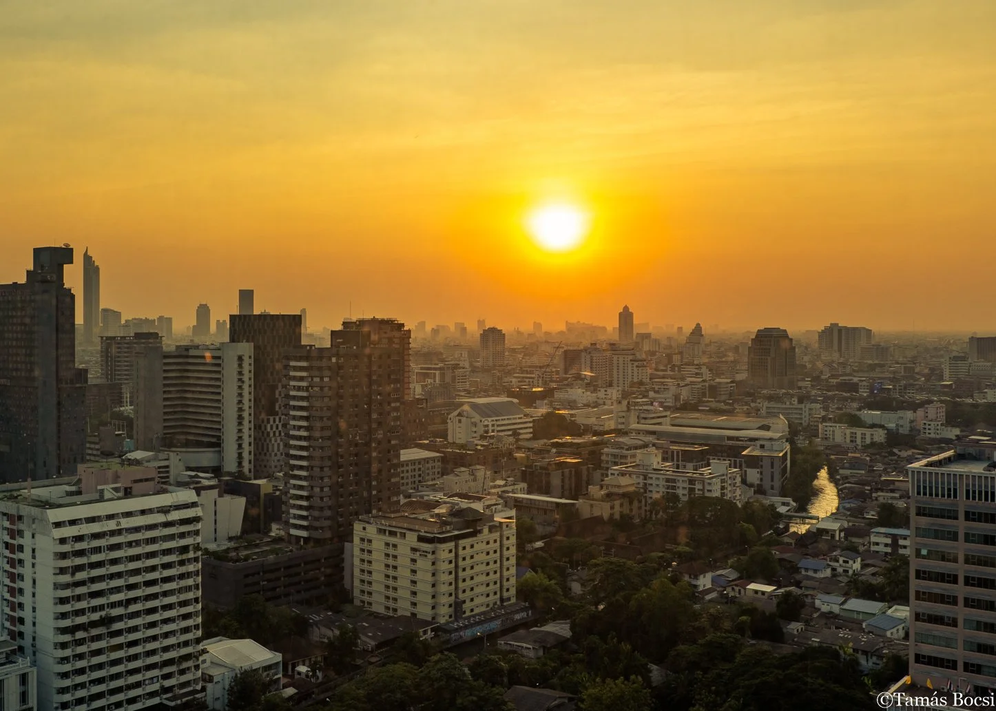 Sunset over Bangkok