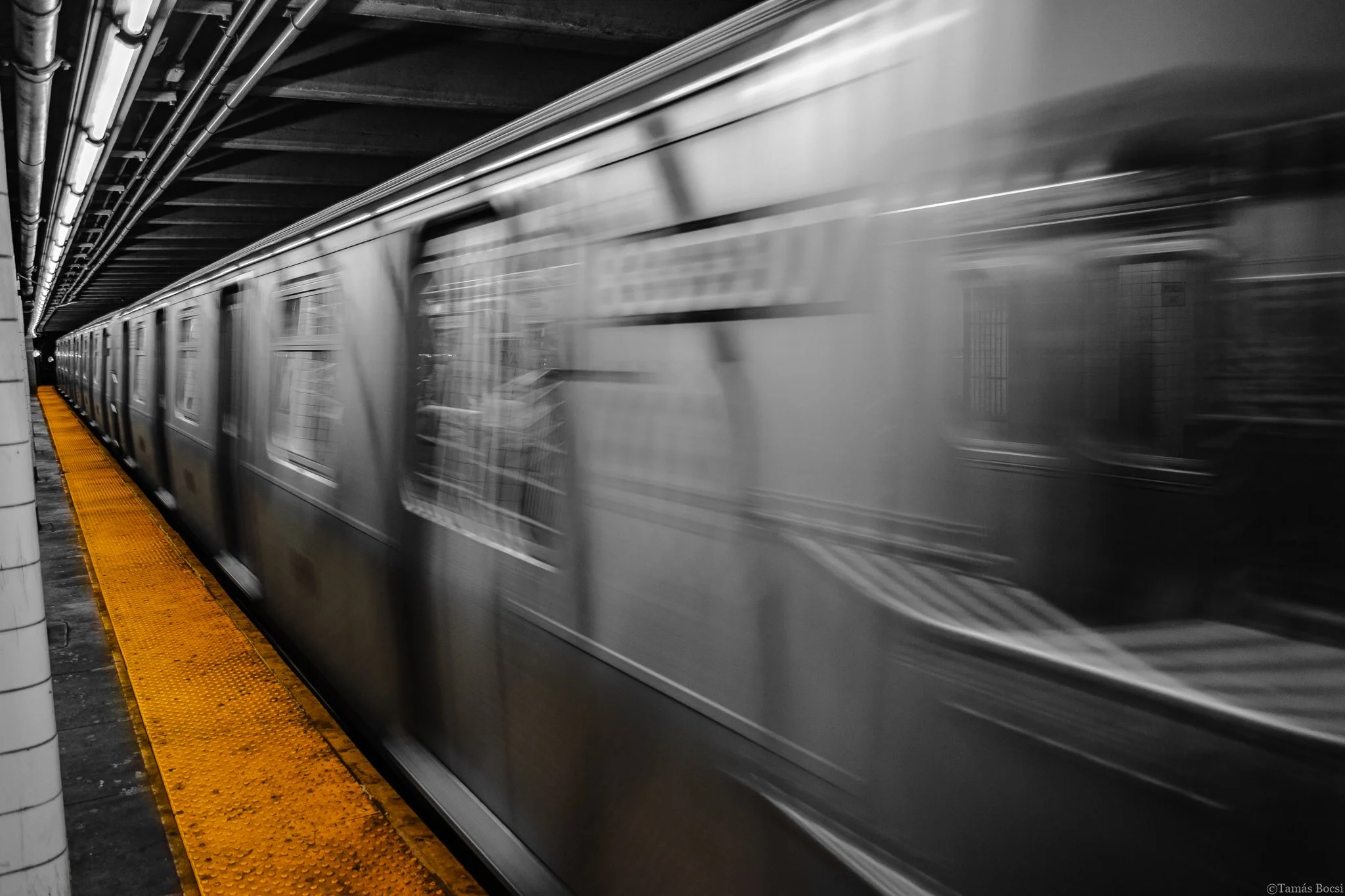 New York City Subway - Black and White