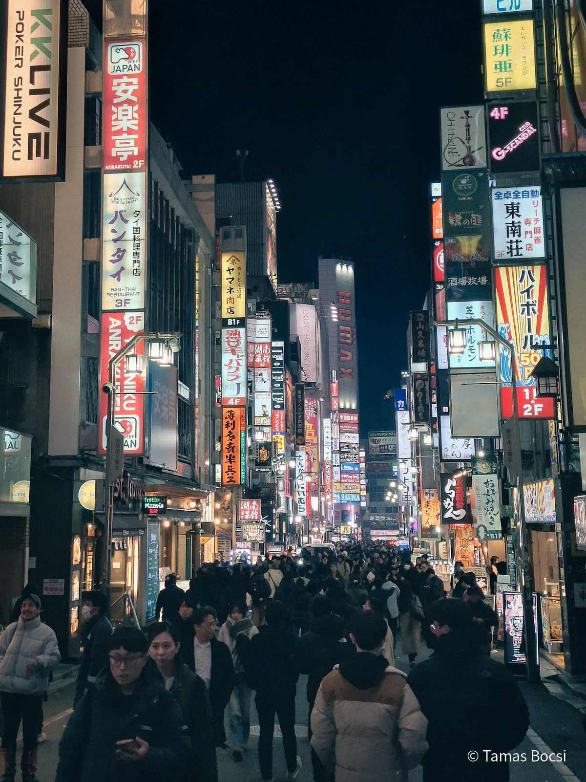 Alley in Shinjuku - at night