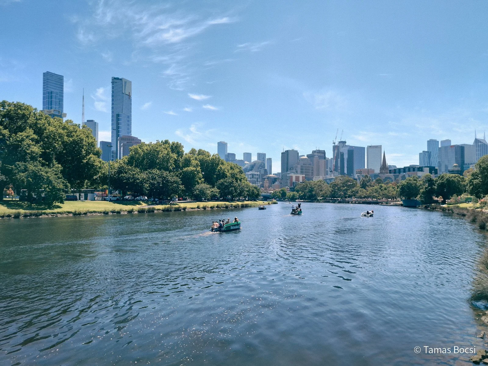 View on skyline from Yarra River