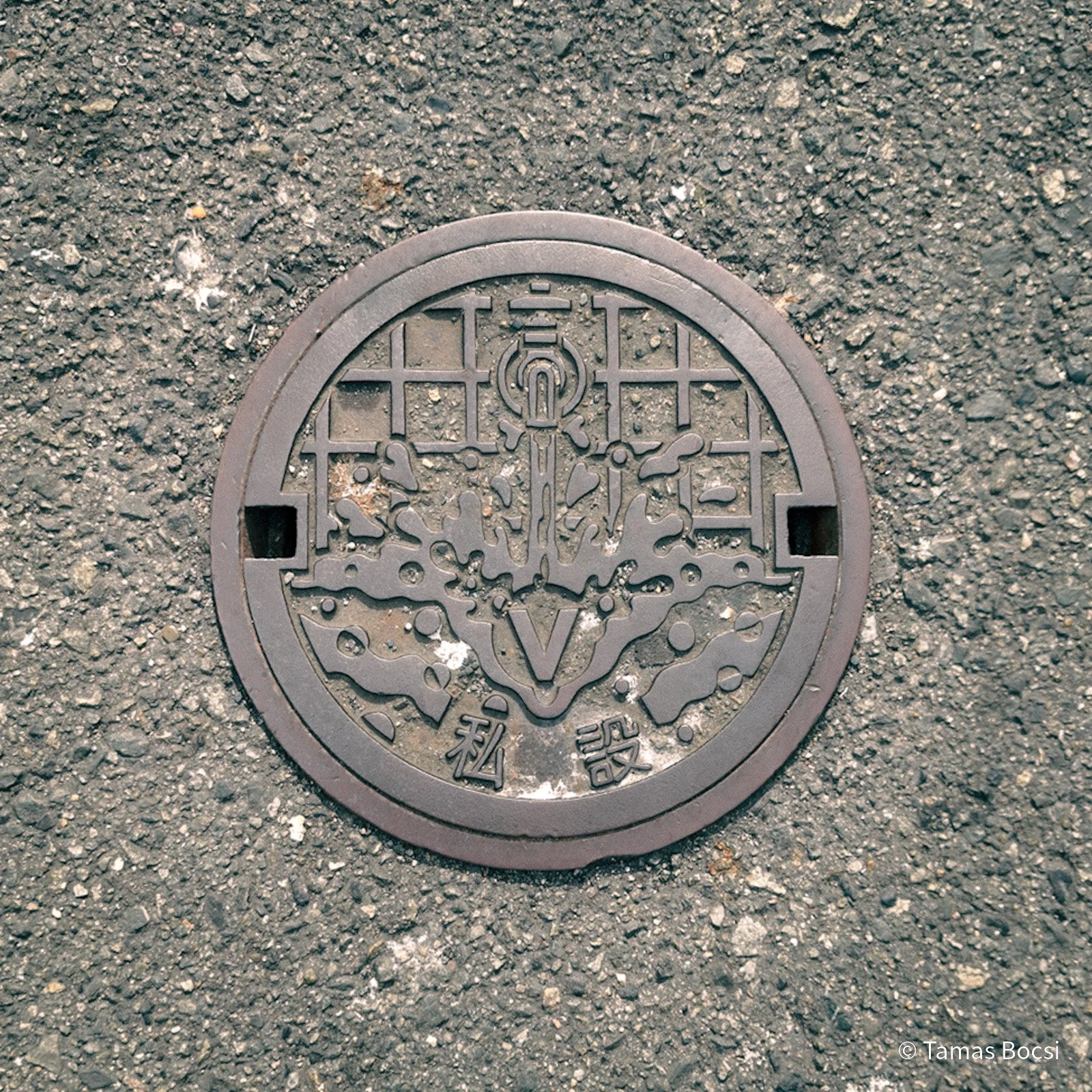 Sewer cover in Osaka