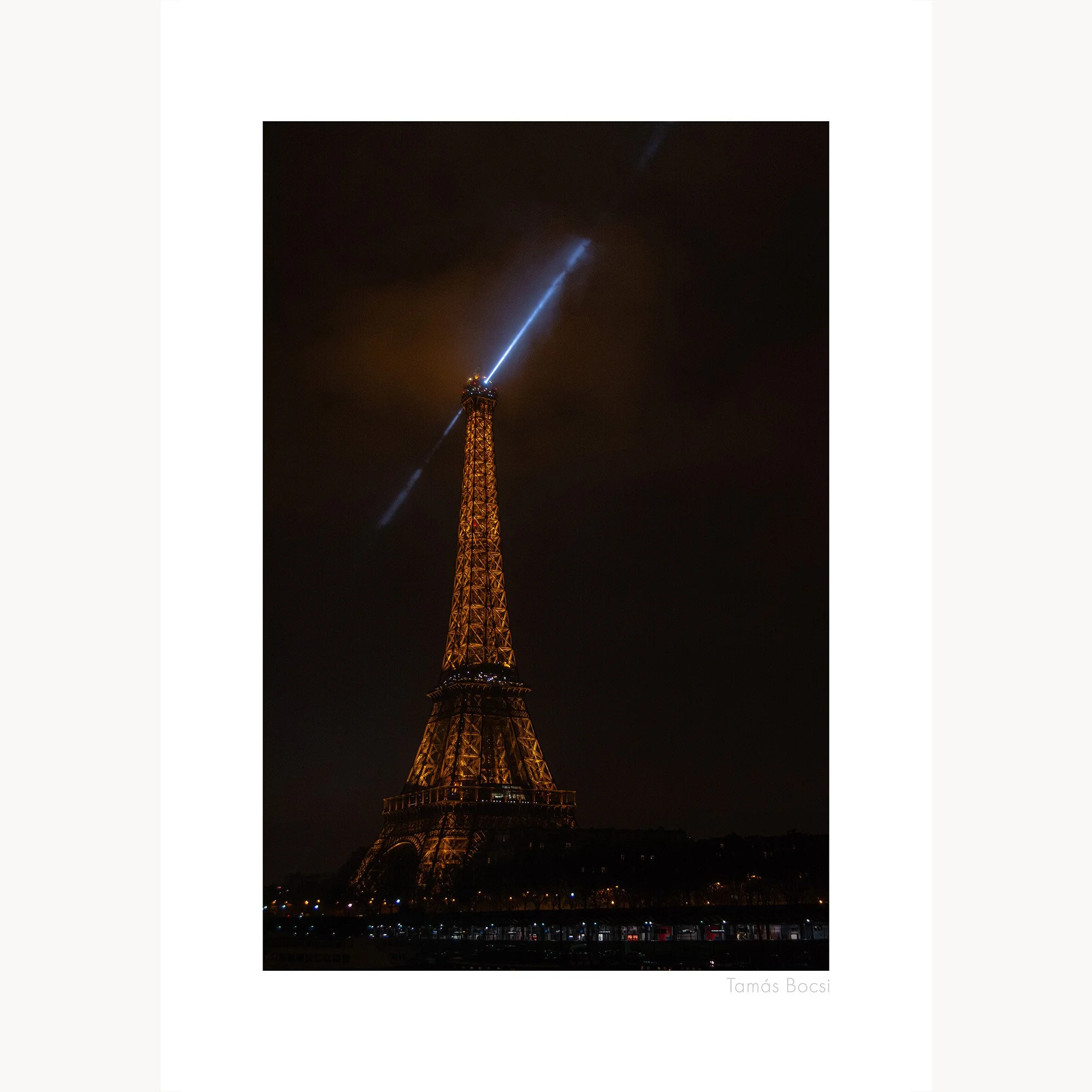 Paris Eiffel Tower Night - Poster