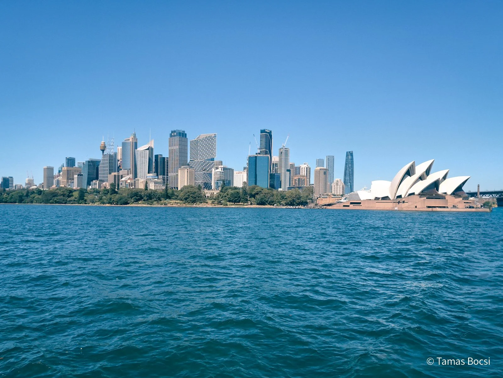Sydney Opera & Skyline from Ferry to Manly