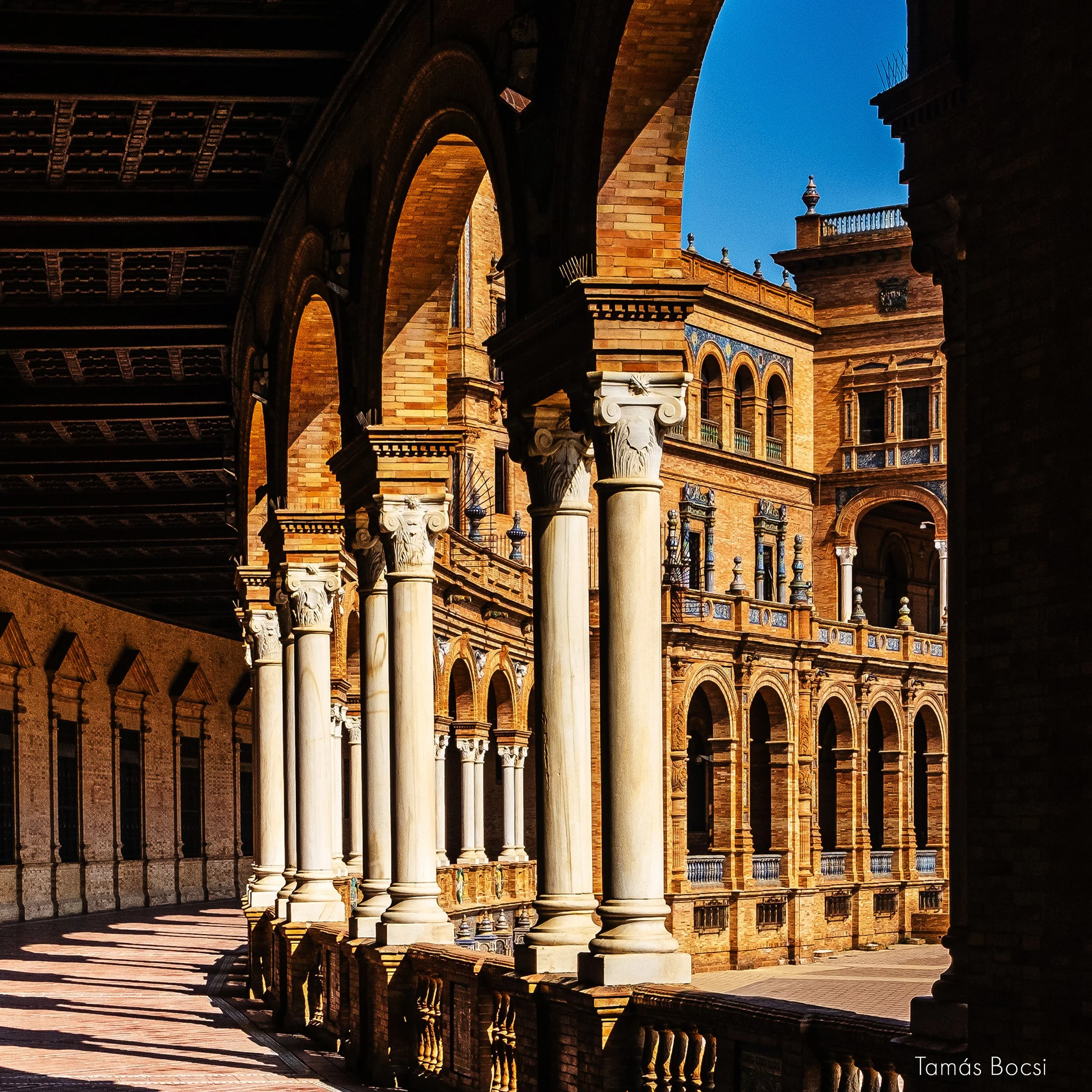 Plaza de Espana Arches - Seville - Closeup-detail