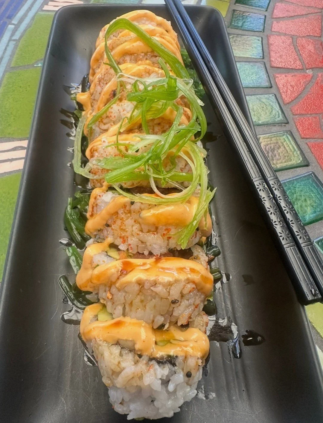 Sushi Roll Friday is here! 🍣

Tonight&rsquo;s special layers ahi tuna with sriracha, chili oil, and togarashi, balanced by cool avocado, jalape&ntilde;o, and cucumber. Wrapped in nori and sticky rice, then topped with unagi sauce and sambal aioli fo
