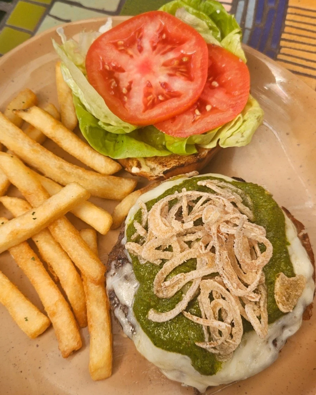 Burger Tuesday is back tomorrow night! This week&rsquo;s special: a Chimichurri Burger with a Hearst Ranch 100% grass-fed patty, white cheddar, crispy onion straws, chimichurri sauce, aioli, lettuce, and tomato on a brioche bun.

Join us for dinner t