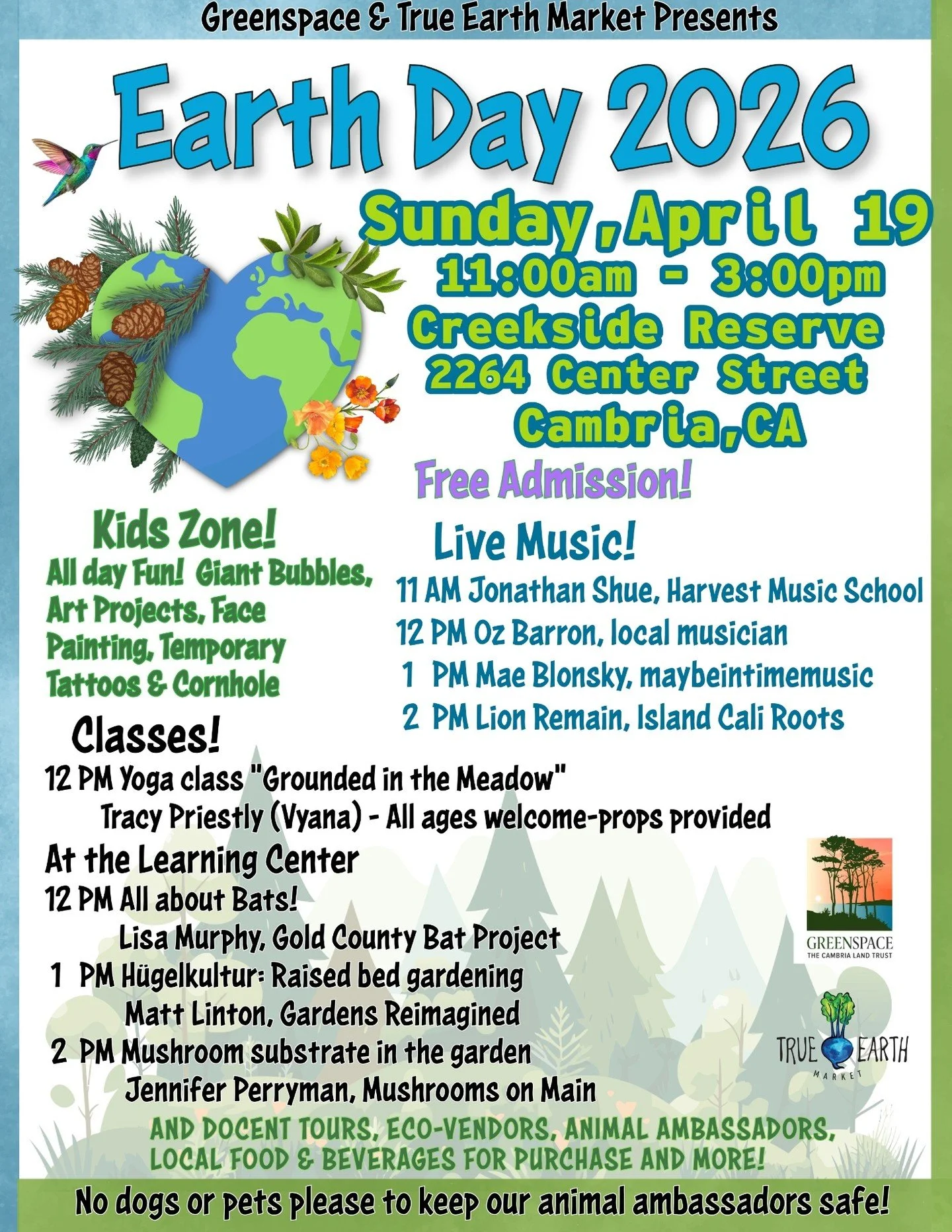 We will be serving up some delicious chicken mulligatawny soup at this Sunday's Earth Day celebration at the Creekside Reserve! Enjoy live music, informative classes, gardening, and more. Admission is free. See you there 🌱