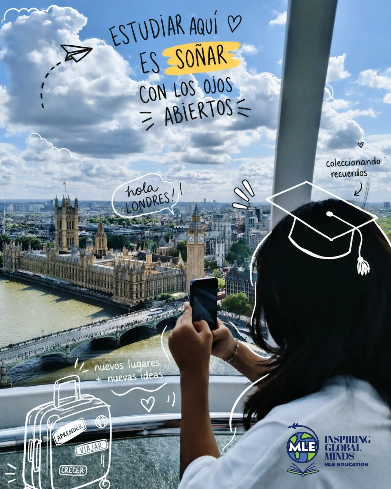 ✨ Hay viajes que no solo te cambian el lugar&hellip; te cambian la forma de ver el mundo. 🌍✈️
Imag&iacute;nate estudiar en Londres, hacer amigos de diferentes pa&iacute;ses, practicar ingl&eacute;s todos los d&iacute;as y vivir experiencias que desp