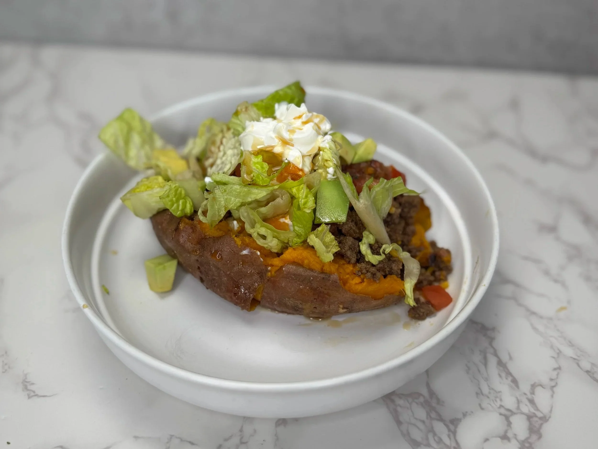 Loaded Sweet Potato Taco Bowls
