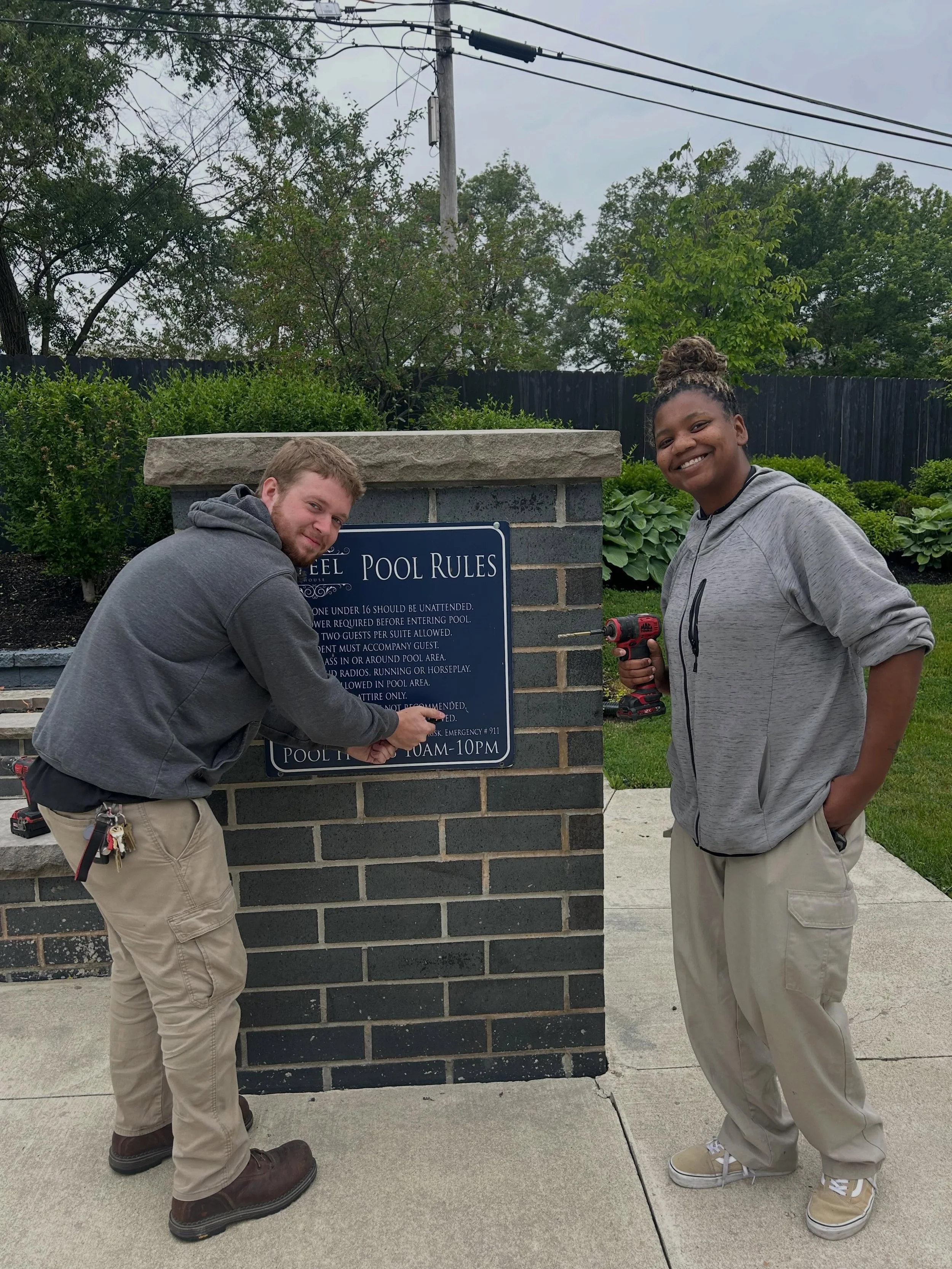 A huge thank you to our Maintenance Supervisor Josh and Maintenance Tech Ashley for all of their hard work getting our pool ready for the season! ☀️🏊&zwj;♂️

From prepping the pool area to making sure everything is ready for our residents to enjoy, 