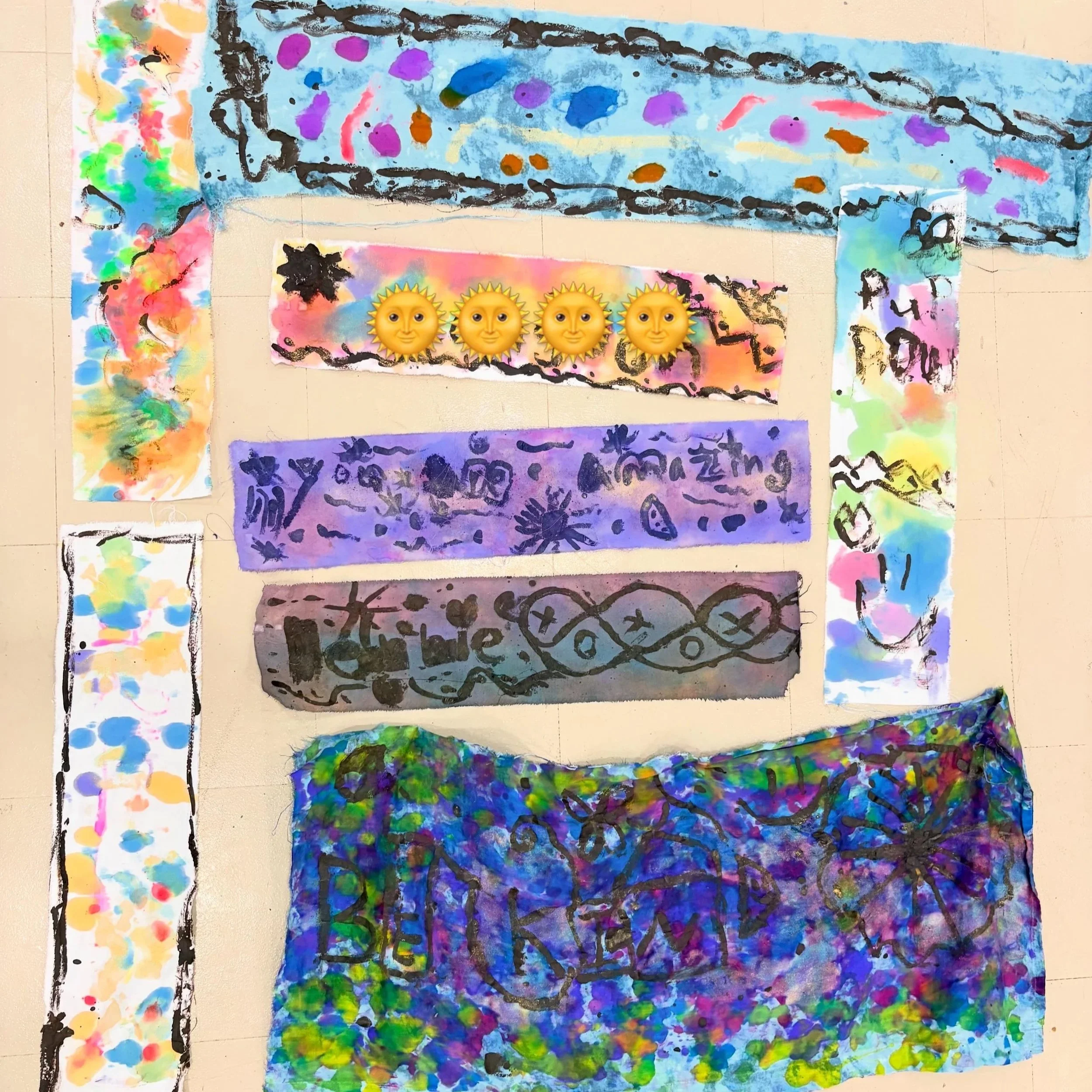 art as therapy projects such as fabric dying