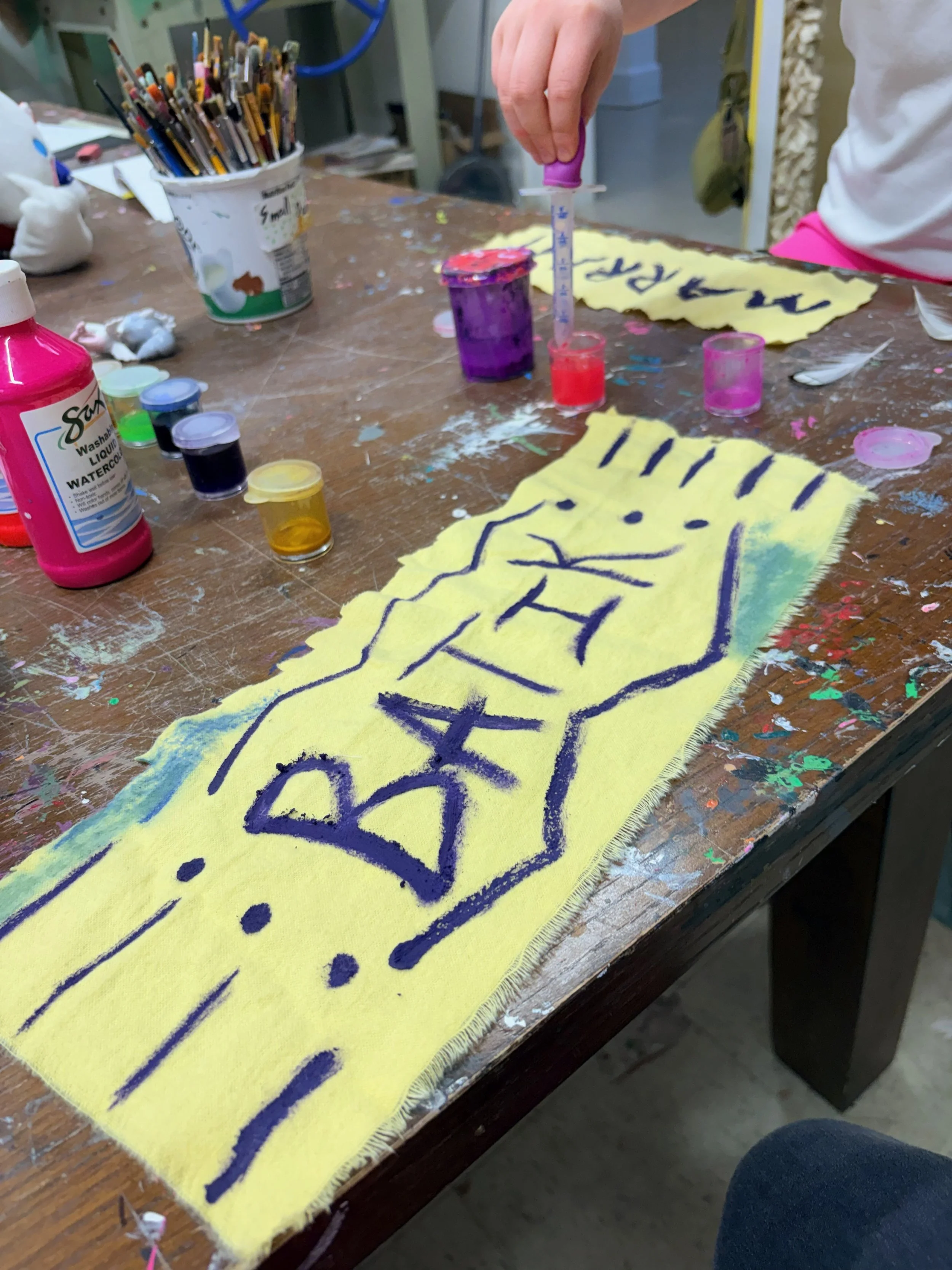 May Art Camp Batik Clay