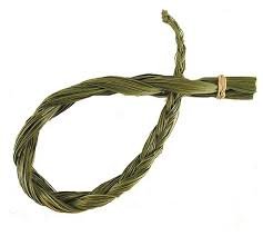 Seasonally available sweet grass.
Known for its sweet, inviting aroma, sweetgrass is often used to attract positive energy and spirits. It's seen as a sacred plant that brings peace, healing, and harmony. It's often braided and burned to invite good